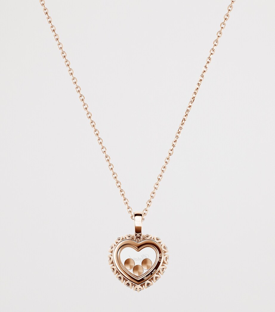 Rose Gold and Diamond Happy Diamonds Icons Joaillerie Pendant Necklace 18K ROSE GOLD Image 5