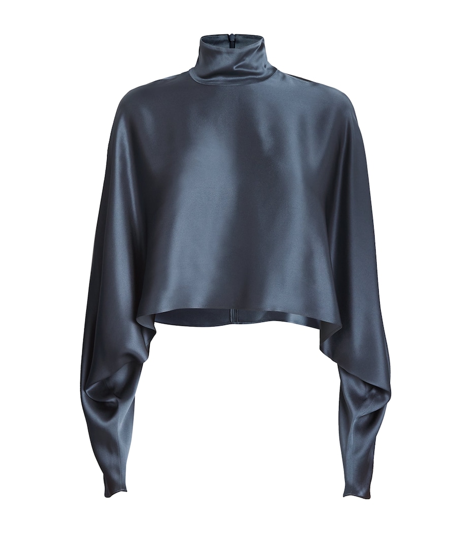 Satin Kaftan Top 418 MARINE Image 1