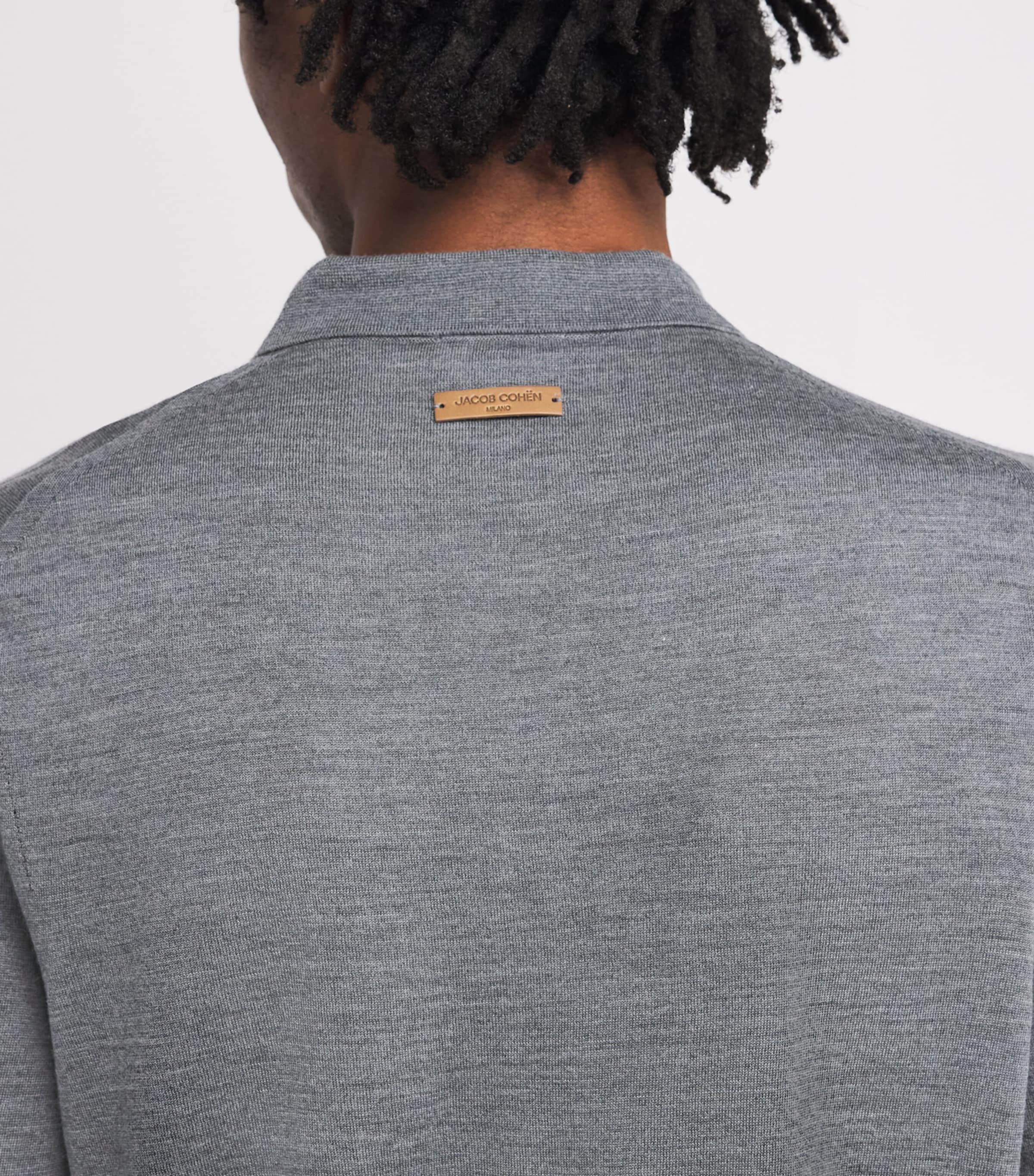 Cashmere-Silk Polo Sweater B977 Image 6