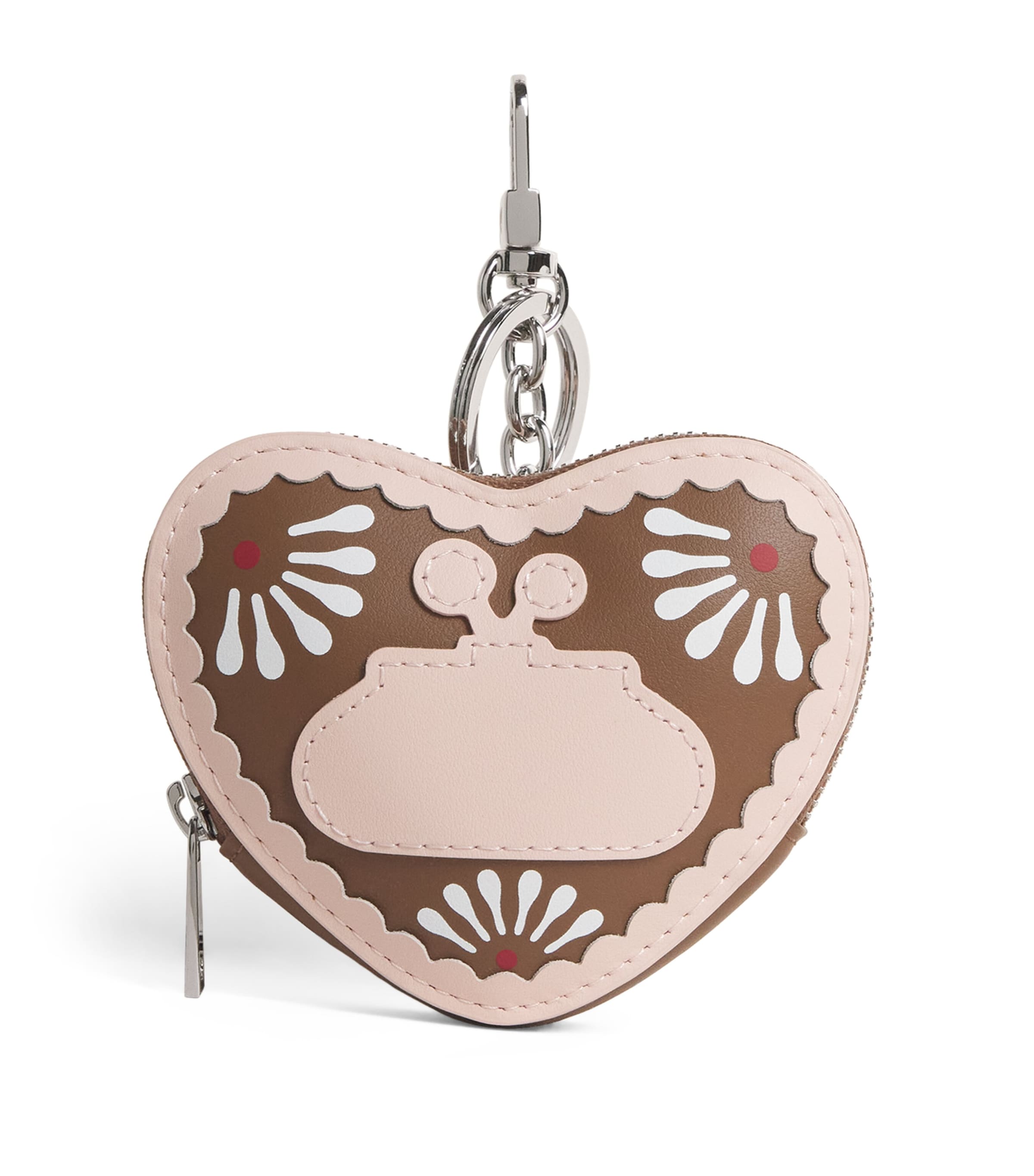 Weekend Max Mara Leather Purse Key Ring In Multi