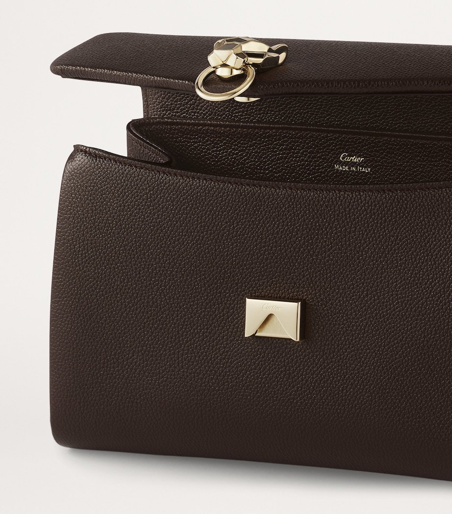 Leather Panthère de Cartier Chain Shoulder Bag TONKA BROWN Image 4