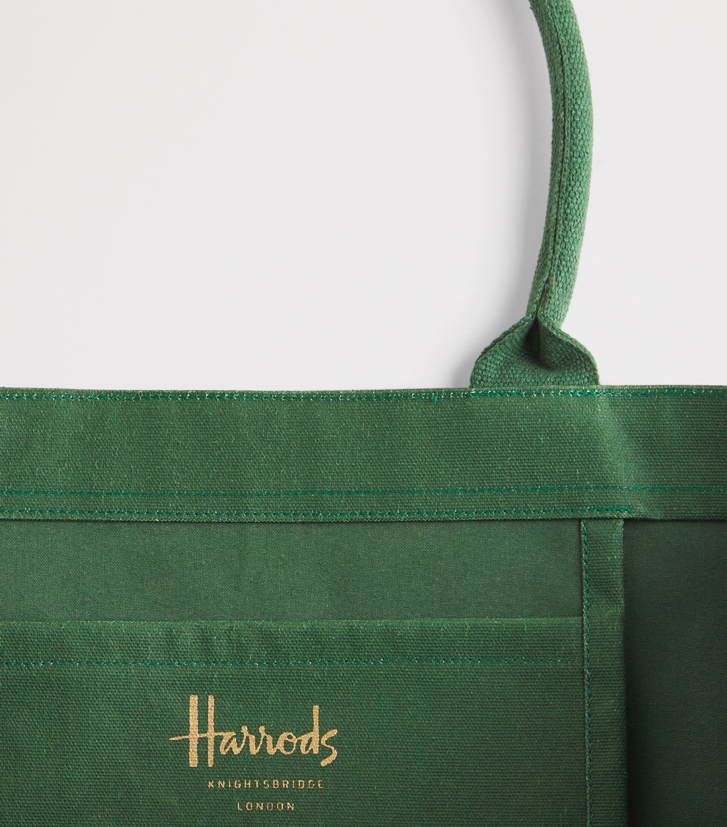Harrods Medium Christmas Bear Tote Bag Harrods Green Image 3
