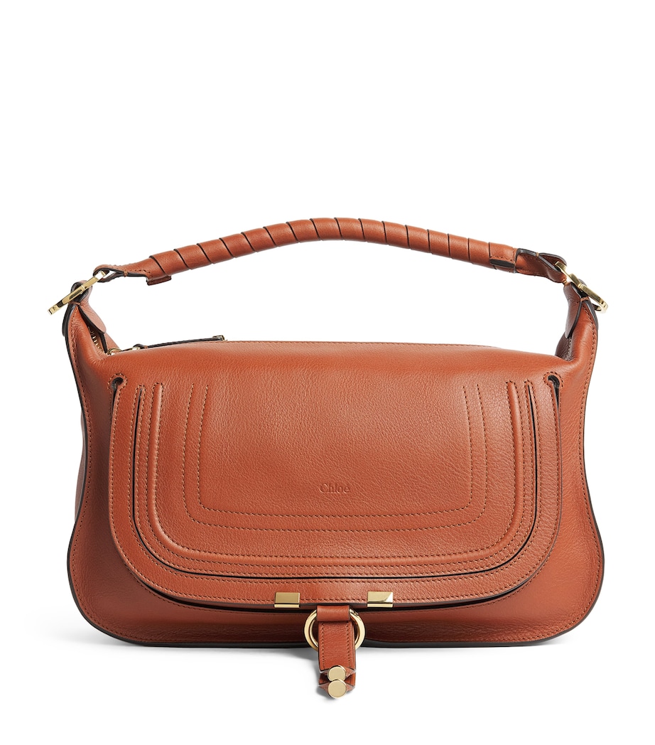 Small Leather Marcie Shoulder Bag CLAY BROWN Image 1
