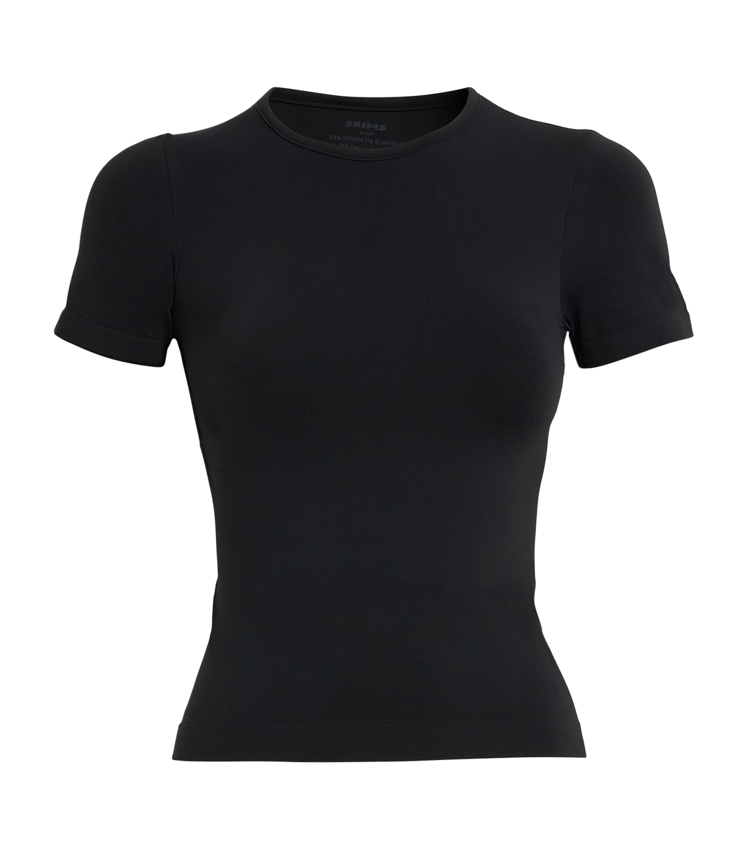 Shop Skims Soft Smoothing T-shirt In Black