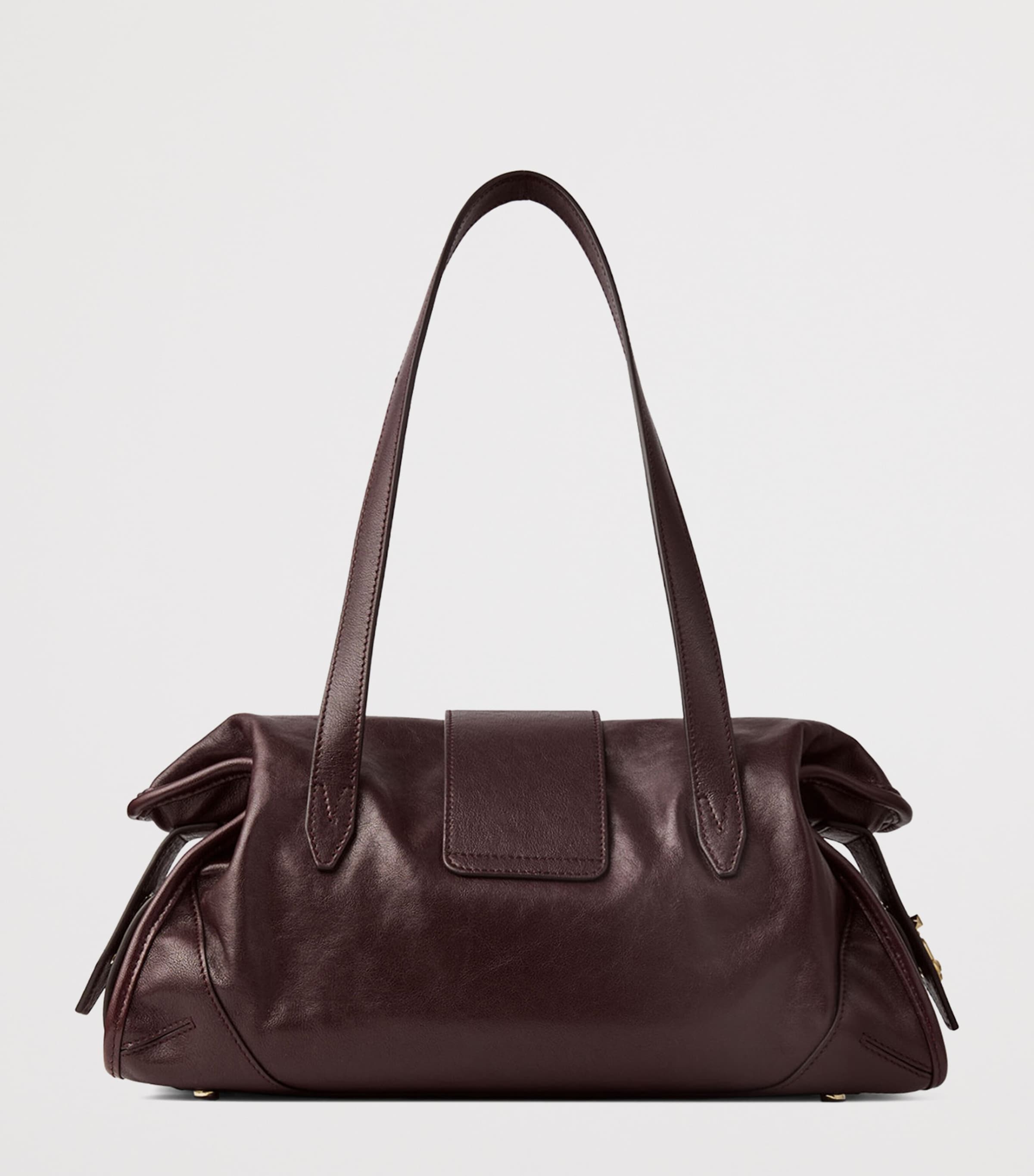 Jimmy Choo Leather Bar Holdall Bag Deep Merlot/shiny Go Image 3