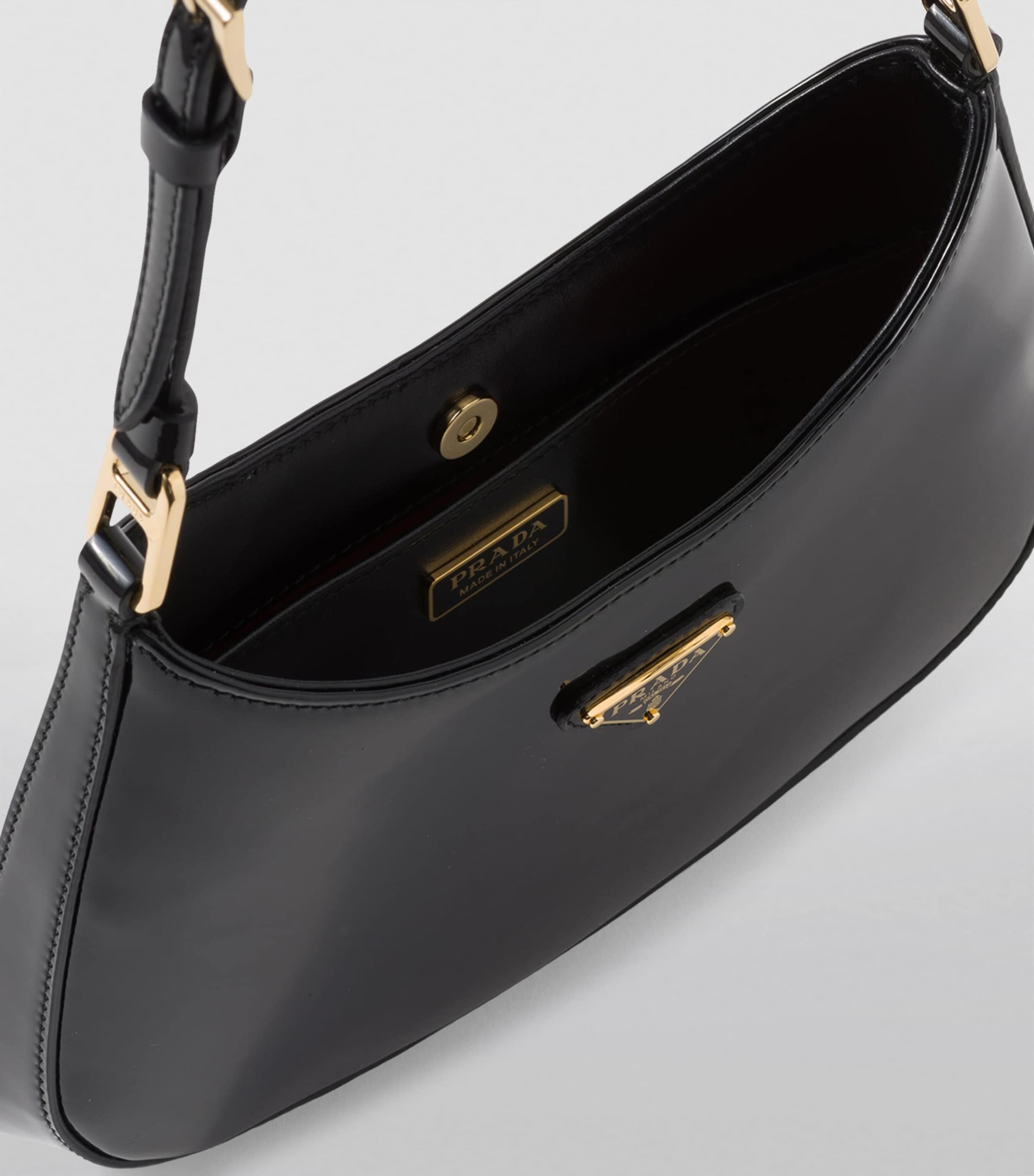 Prada Patent Leather Cleo Shoulder Bag Image 8