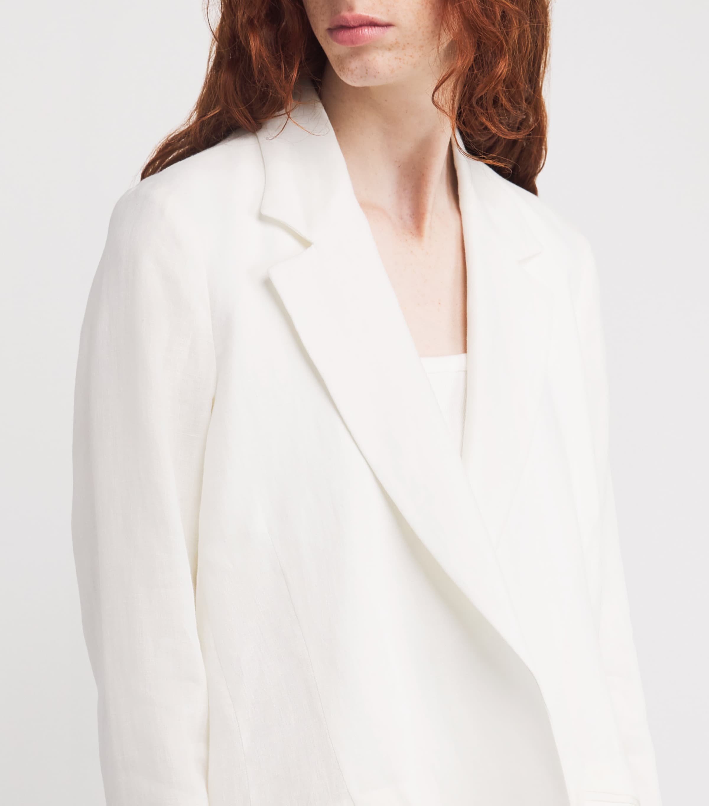 Linen Soft Blazer BIANCO Image 6