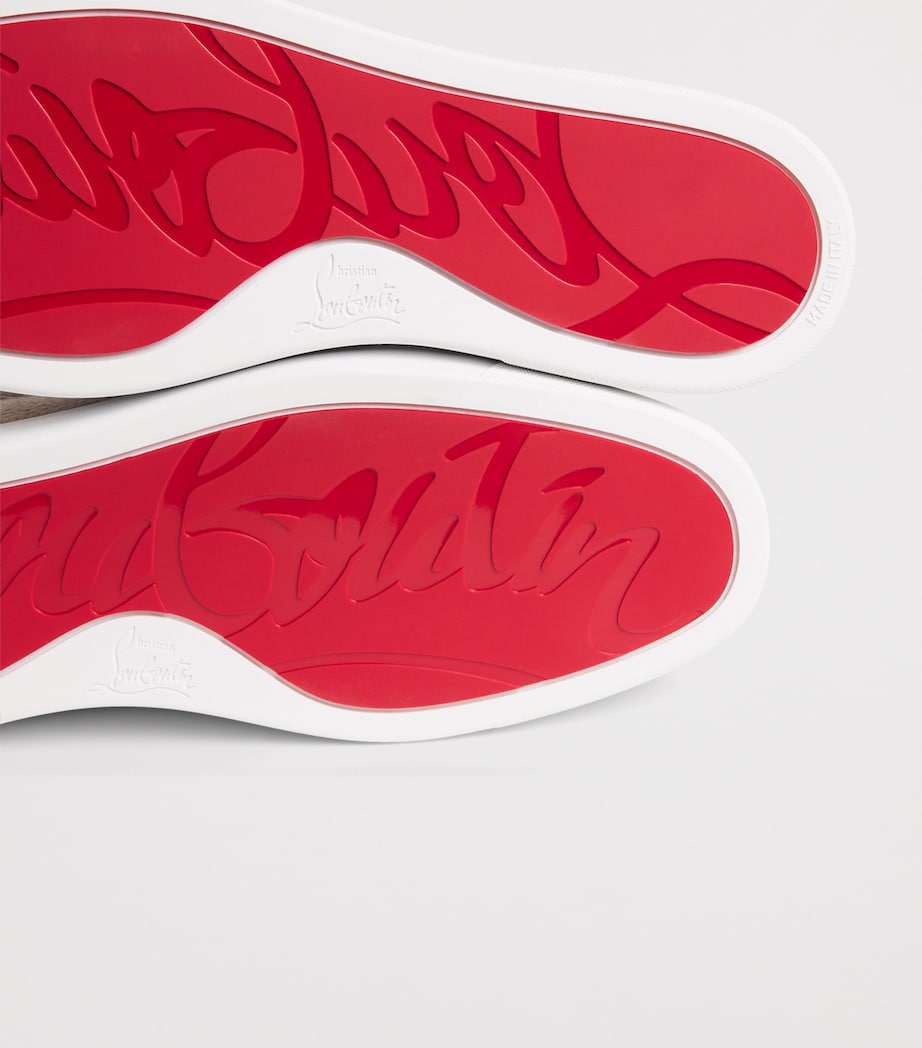 Christian Louboutin St Louis Leather Slip-On Sneakers Image 6
