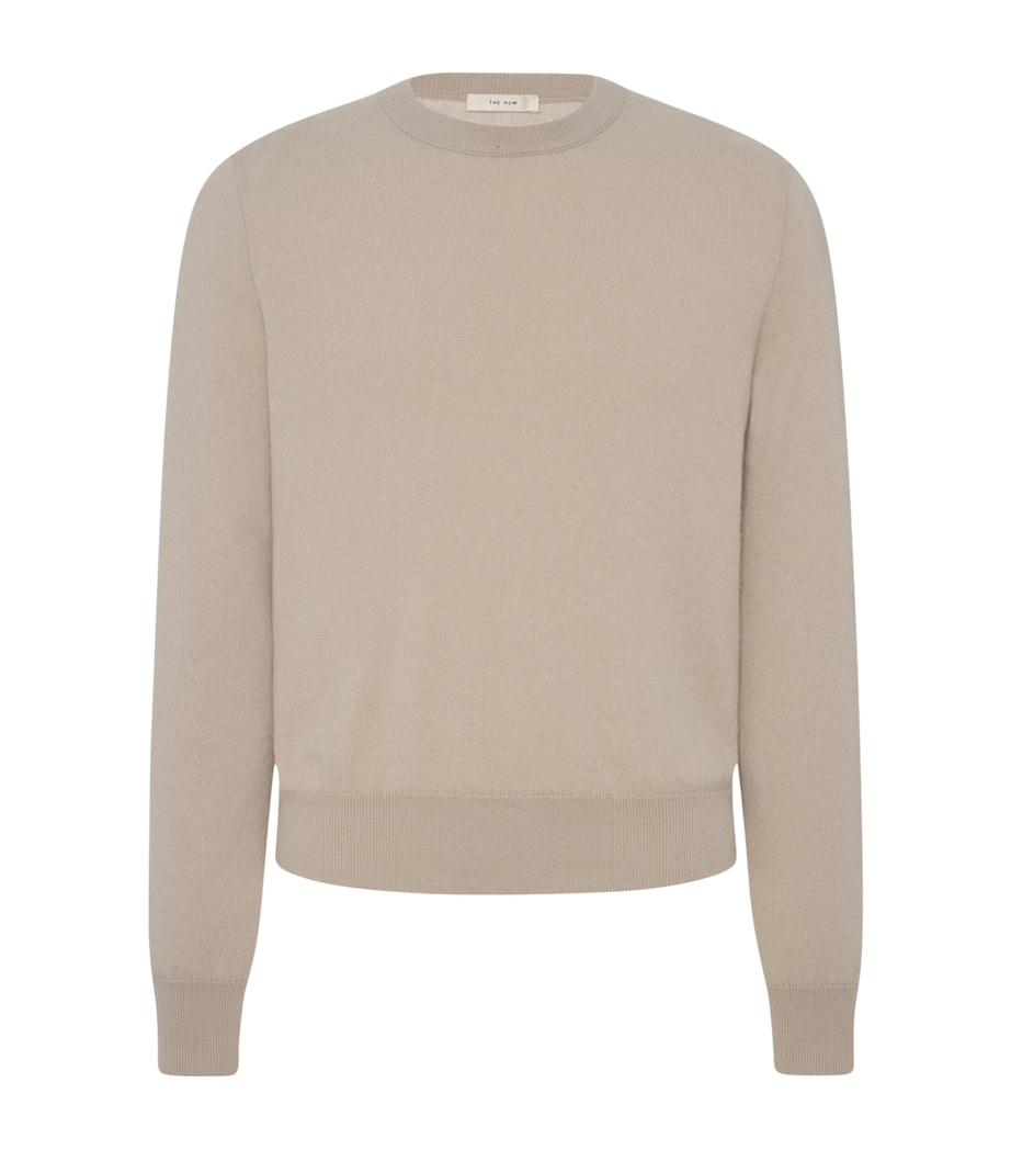 The Row Mens Benji Cashmere Sweater Limestone Image 1