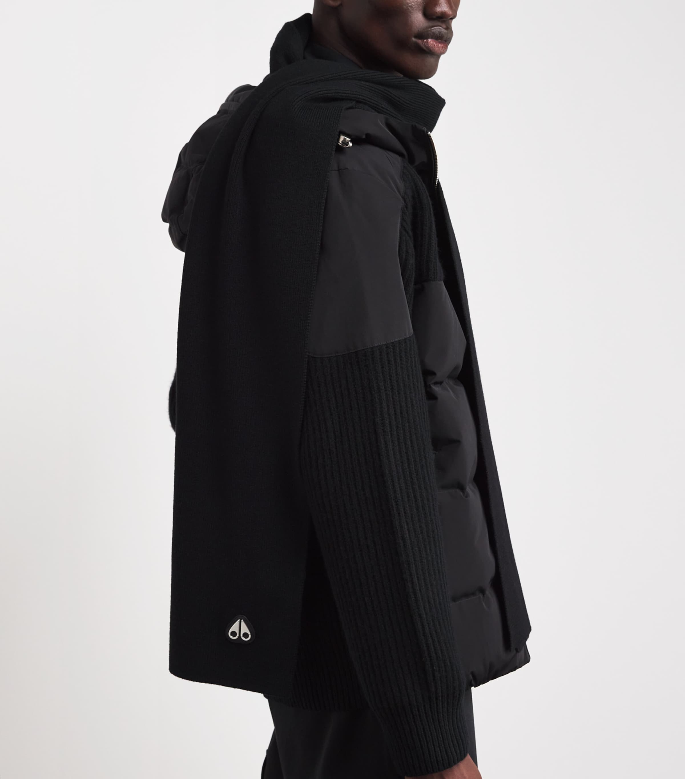 Wool Parnis Logo Scarf BLACK - 292 Image 2