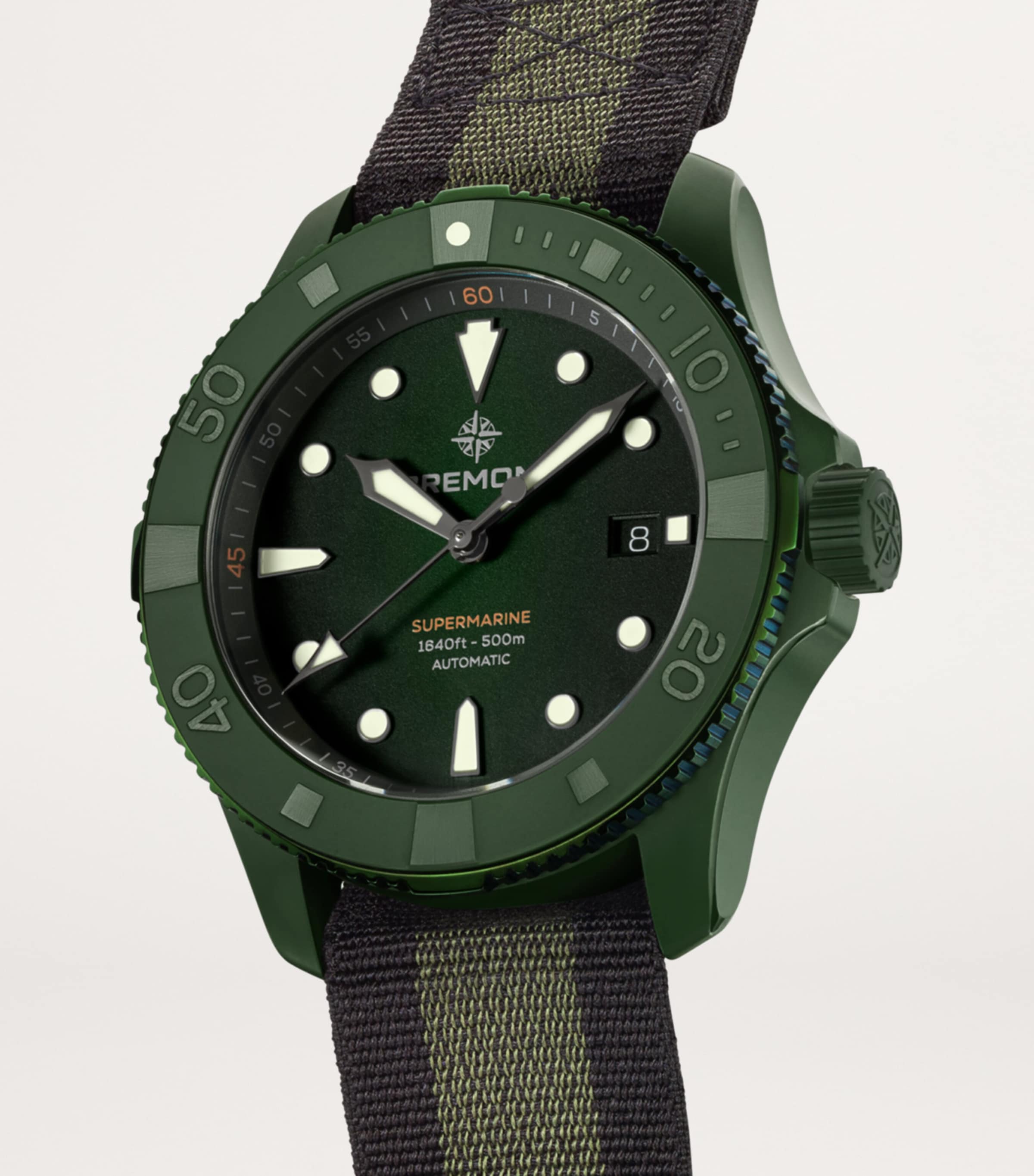 Ceramic Supermarine Watch 43mm GREEN Image 8