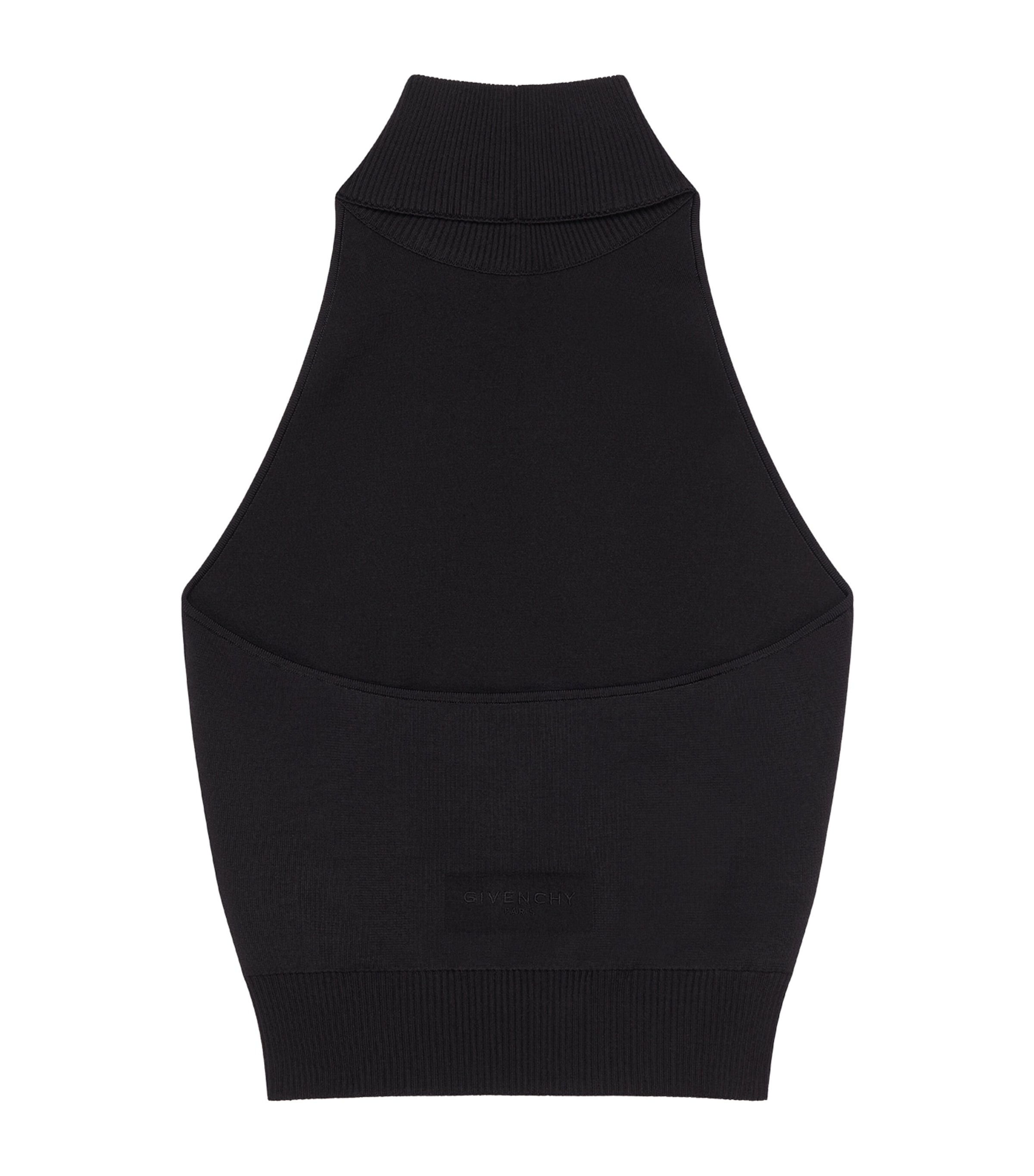 Knitted Tank Top BLACK Image 4