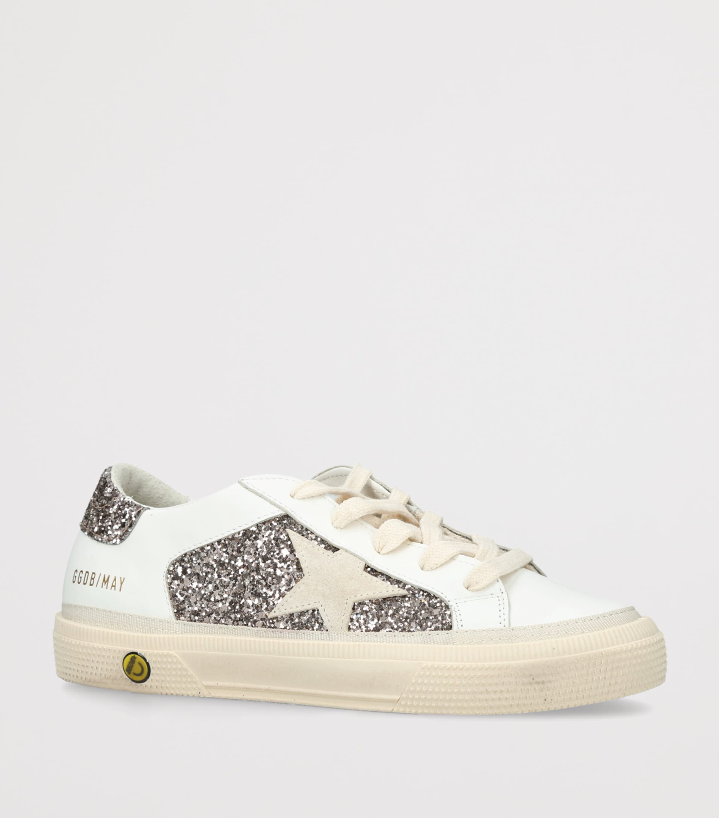 Golden Goose Leather May Sneakers Gold Comb Image 2