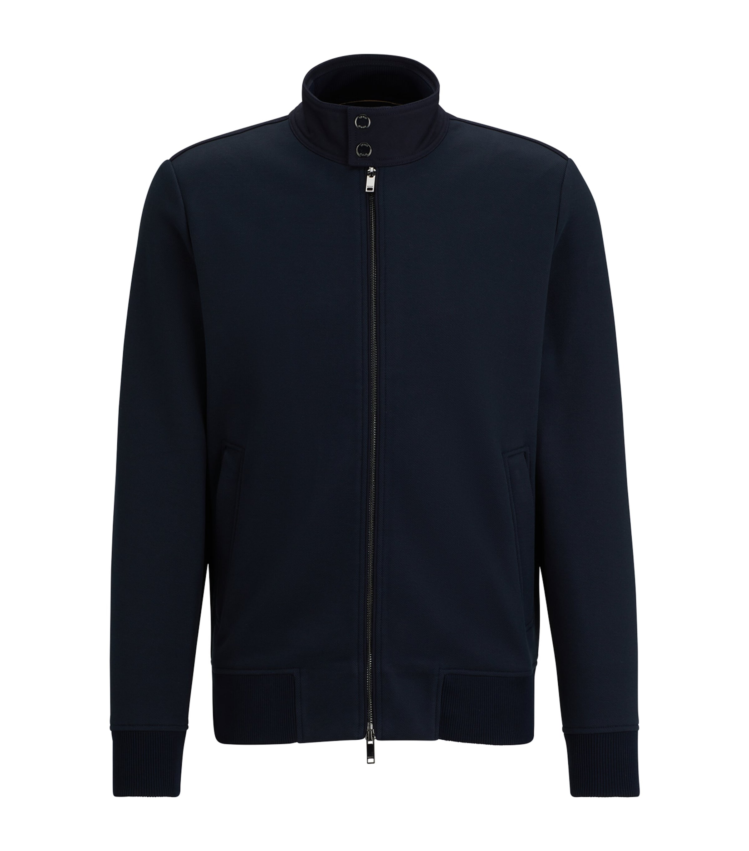 Hugo Boss Zip-up Bomber Jacket In Blue