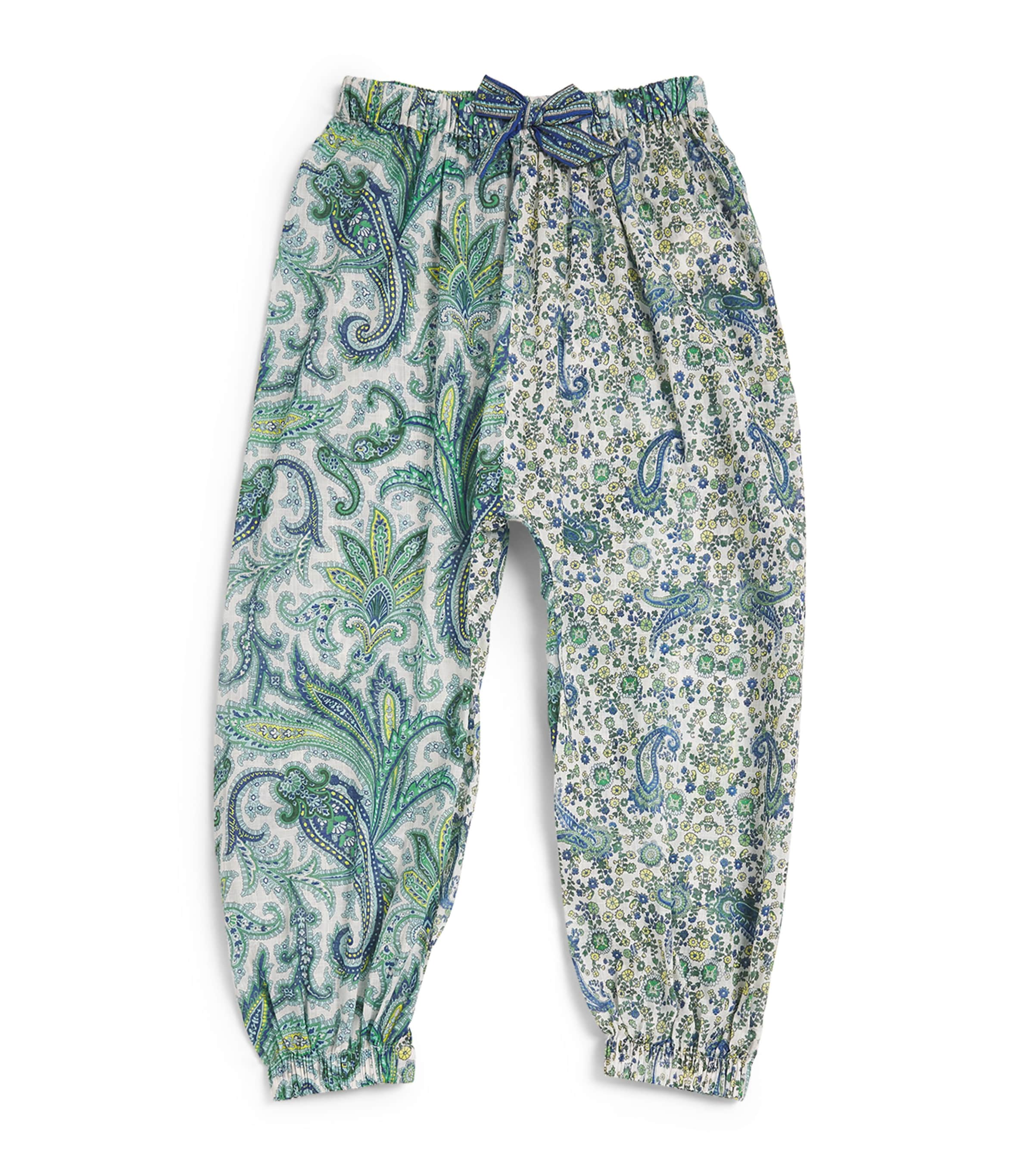 Zimmermann Kids' Ottie Printed Trousers In White