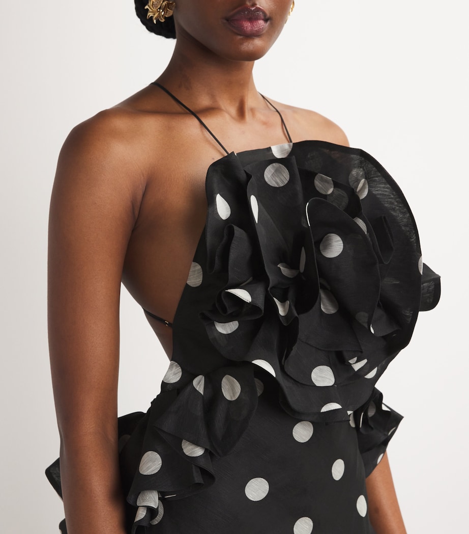 Zimmermann Black Linen-Silk Maxi Dress | Harrods GH Zimmermann Black Linen-Silk Maxi Dress | Harrods GH