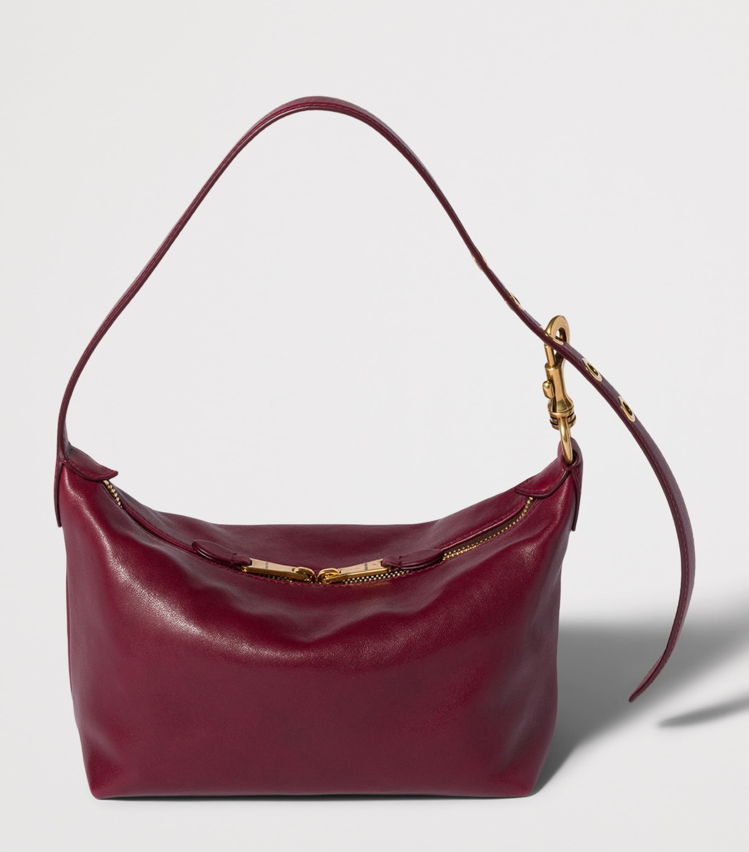 Miu Miu Small Nappa Leather Spirit Shoulder Bag Burgundy Image 3