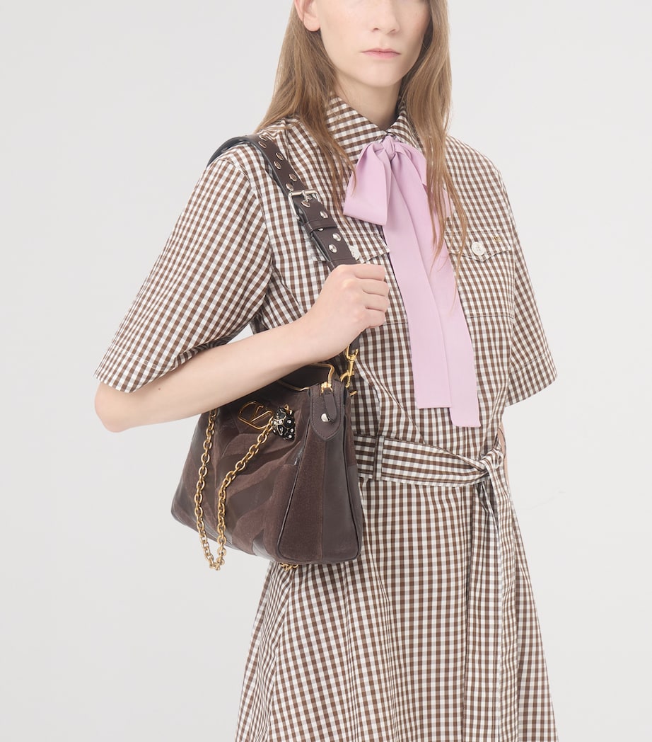 Valentino Womens Cotton Check Mini Dress Image 5