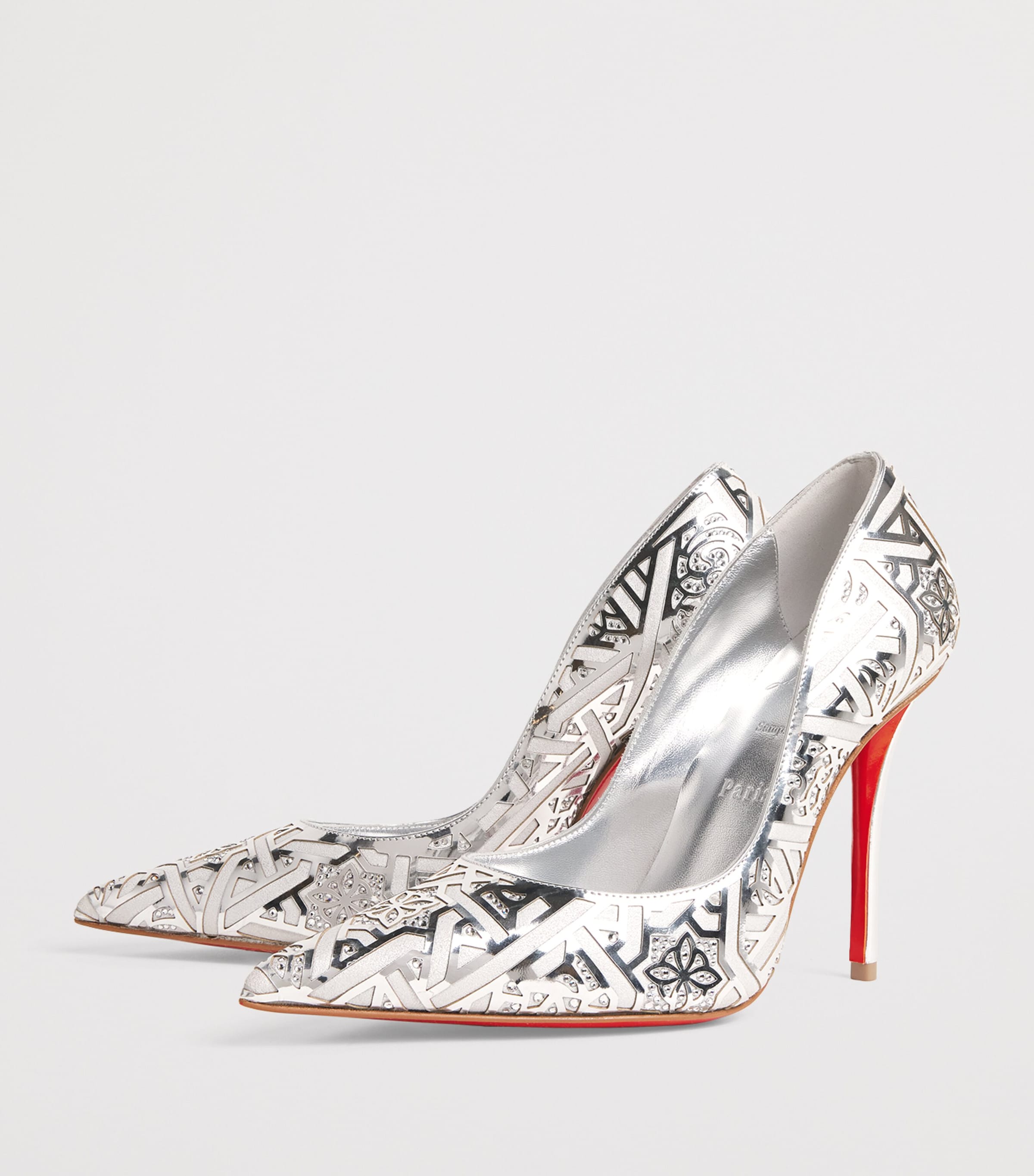 Christian Louboutin Womens Miss Z Carouba Leather Pumps 100 Image 3