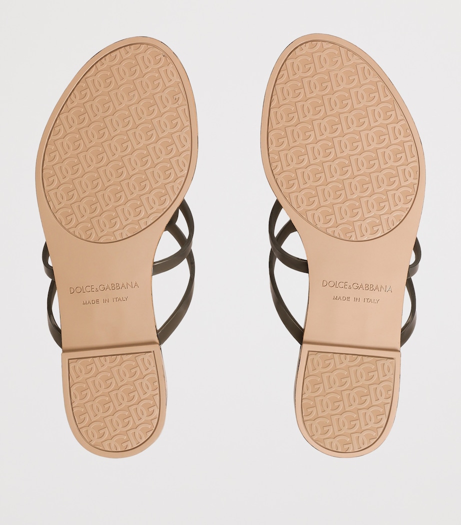 Dolce&Gabbana Logo Flip Flops Leo Image 3