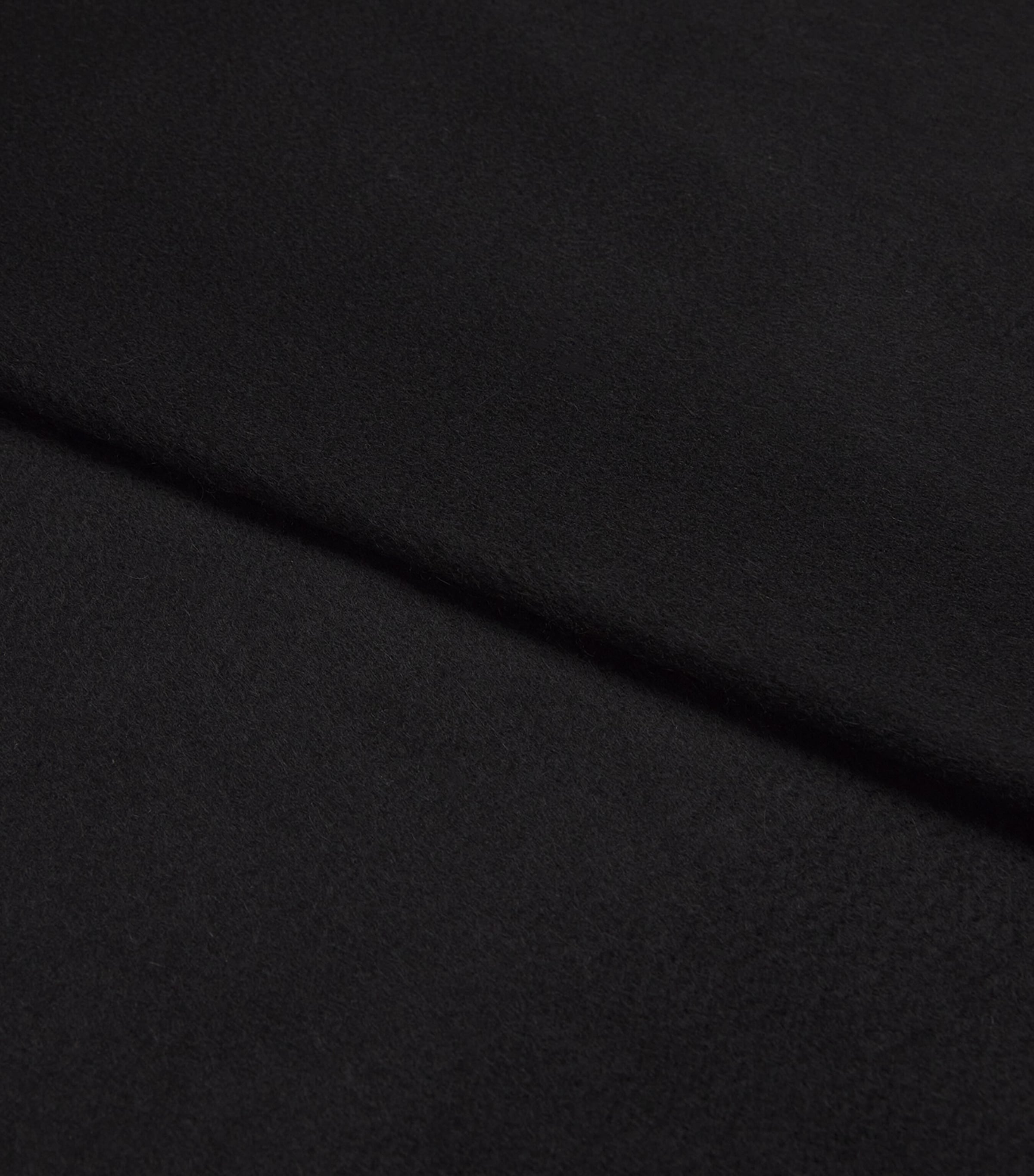 Cashmere Fringed Scarf BLACK Image 5