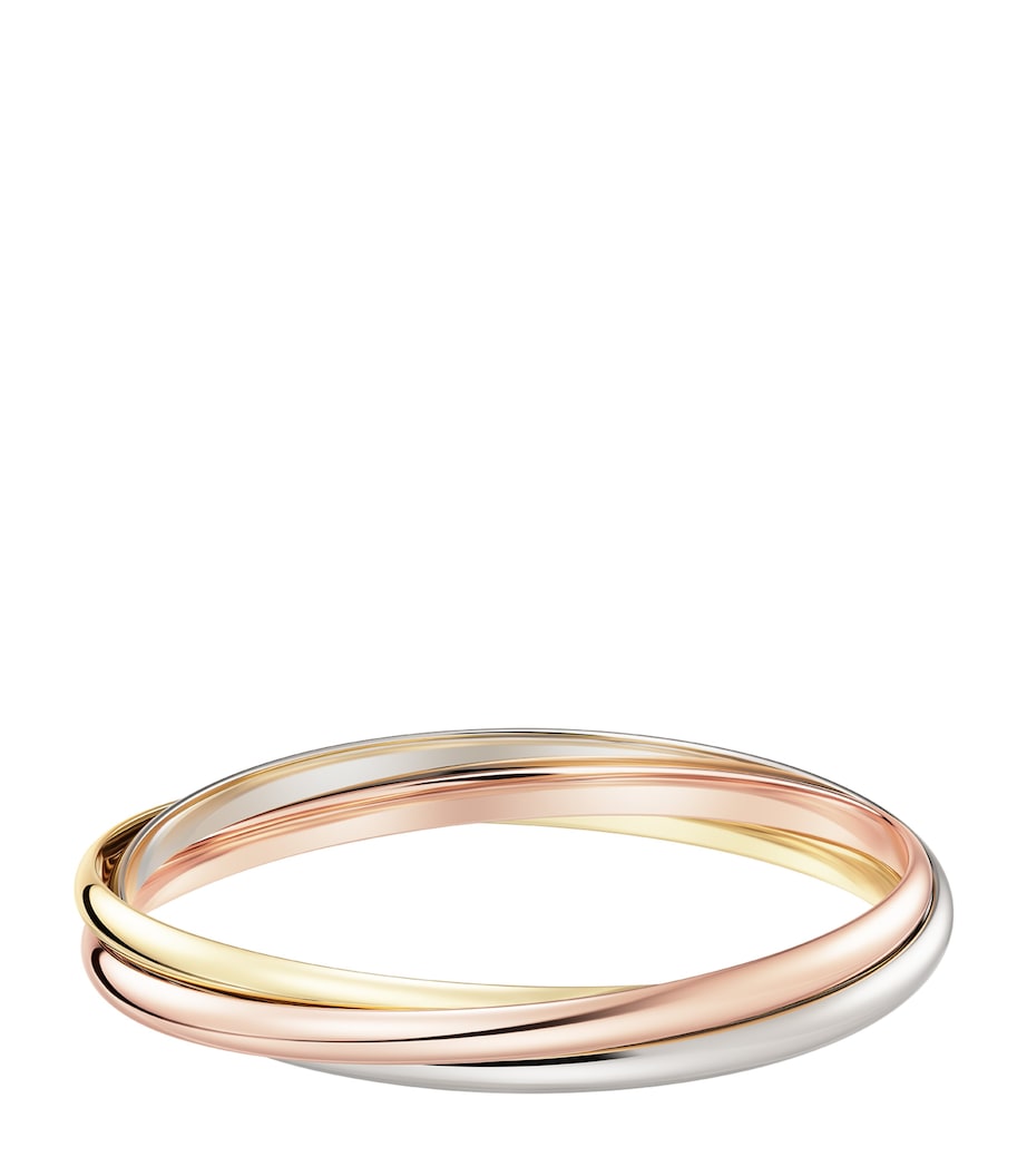 Large White, Rose and Yellow Gold Trinity Bracelet MIXED GOLD Image 1