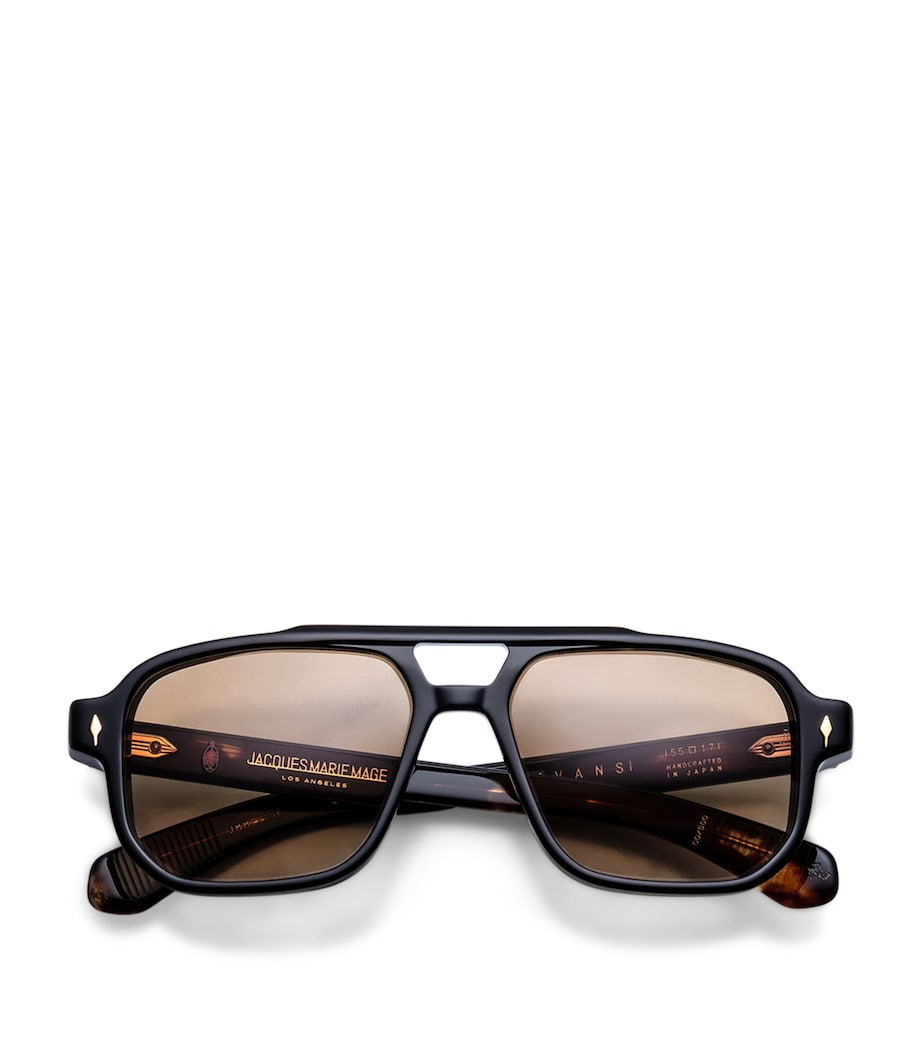 Jacques Marie Mage Evans Aviator Sunglasses Noir Image 1