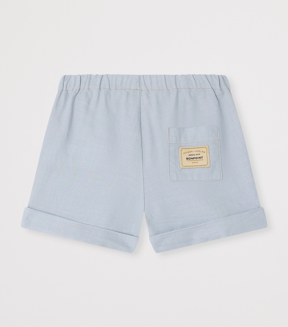 Bonpoint Cotton Ecady Shorts (6-18 Months) Ciel Image 2