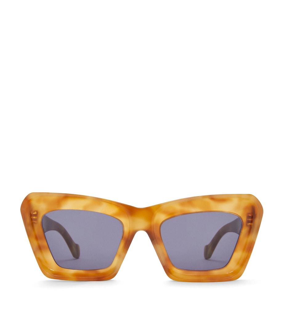 LOEWE Bevelled Cat Eye Sunglasses Shiny Blonde Havana/ Image 1