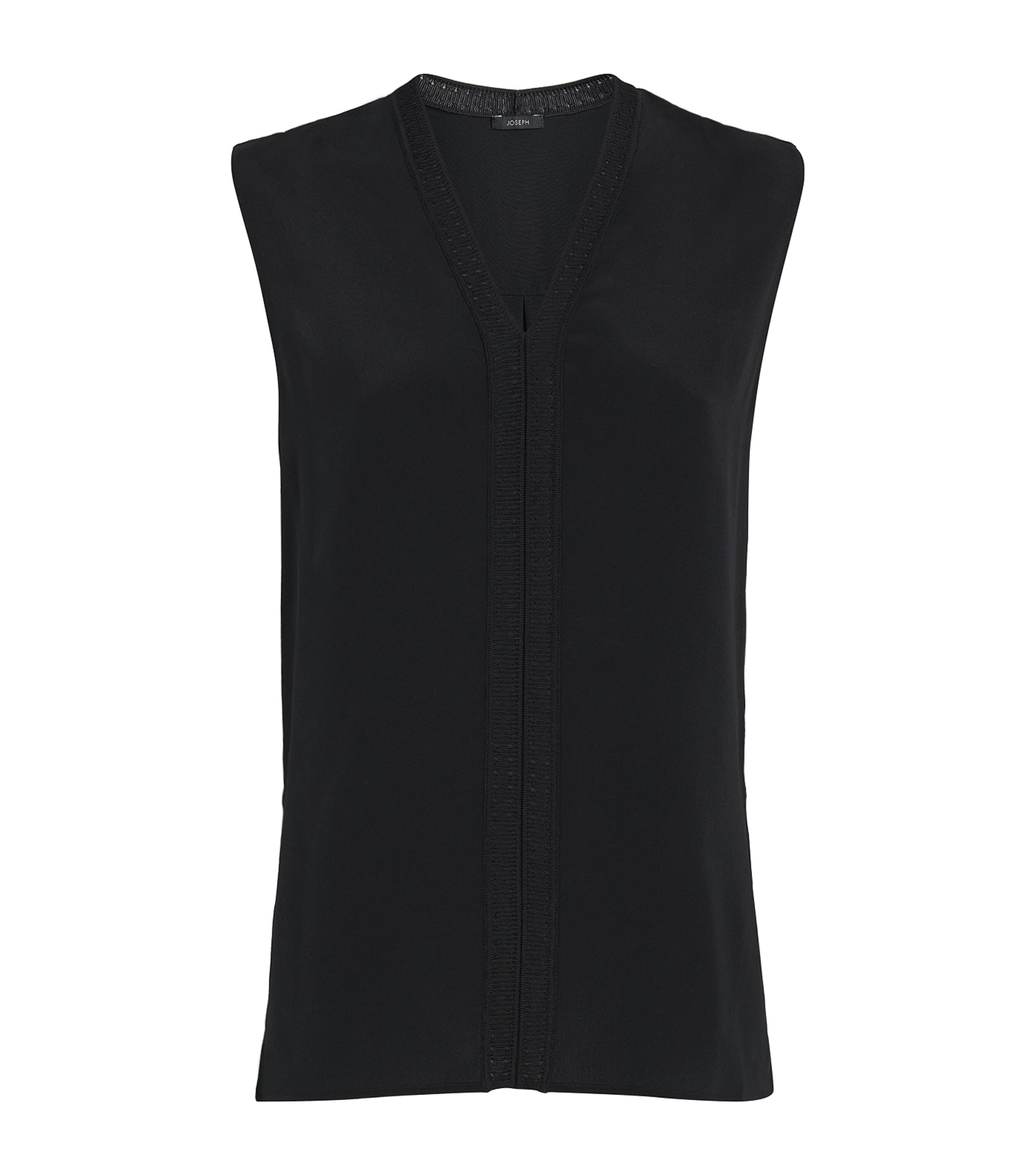 Joseph Crepe De Soie Silk Louis Blouse In Black