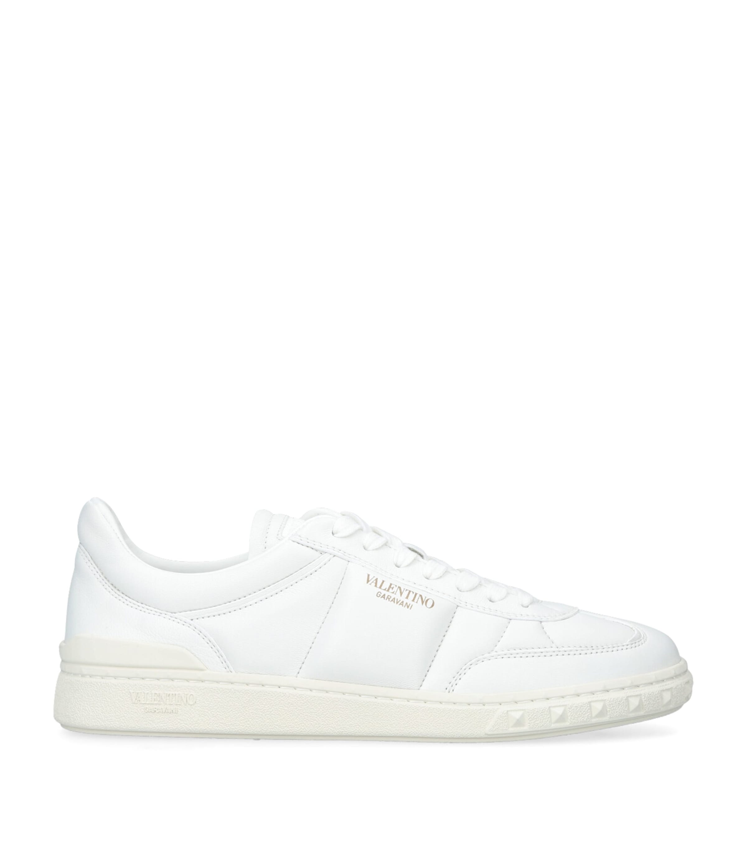Valentino Upvillage Low Top Nappa Leather Sneaker In White