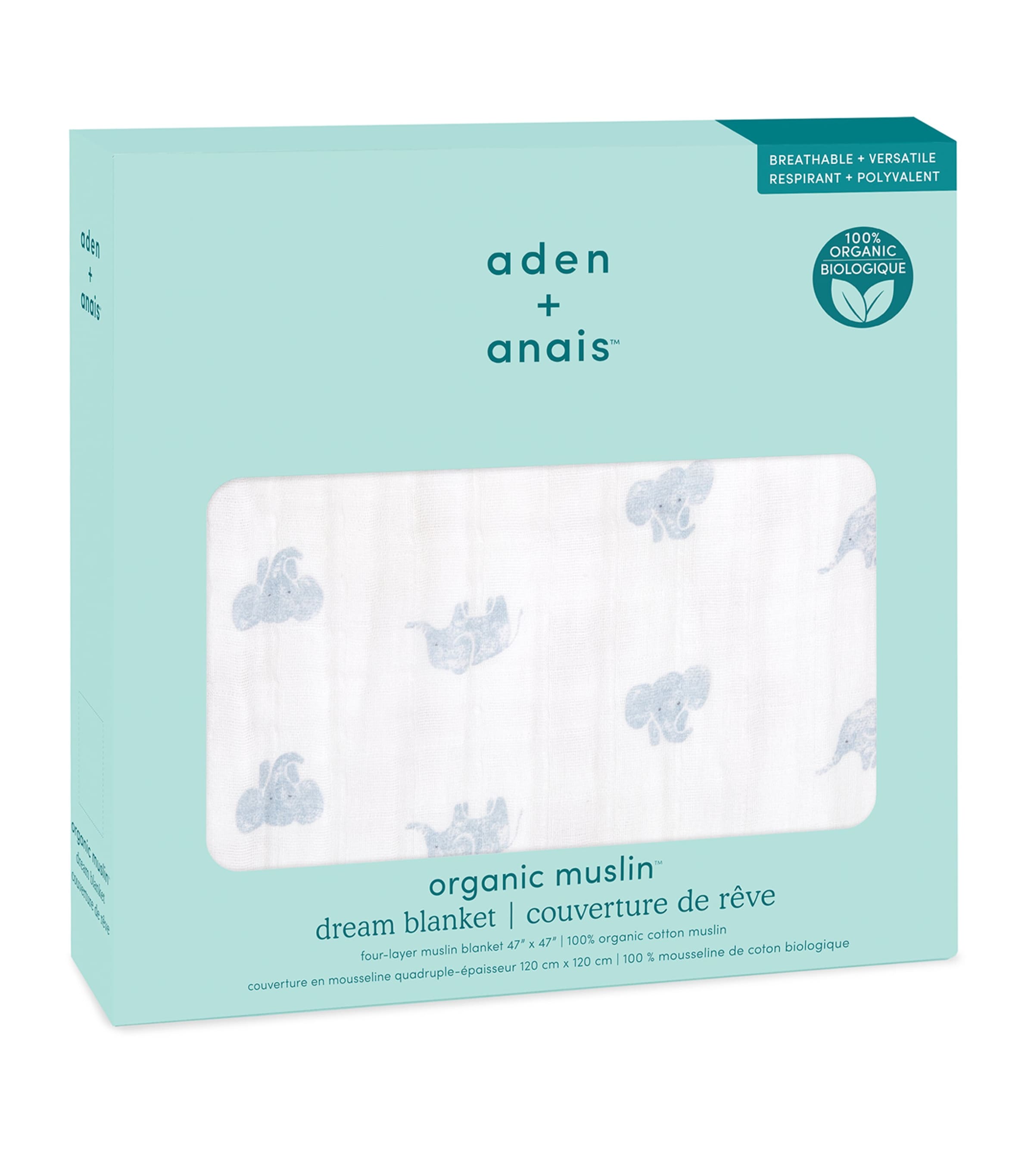 aden + anais Animal Kingdom Blanket (120cm x 120cm) Animal Kingdom Image 2