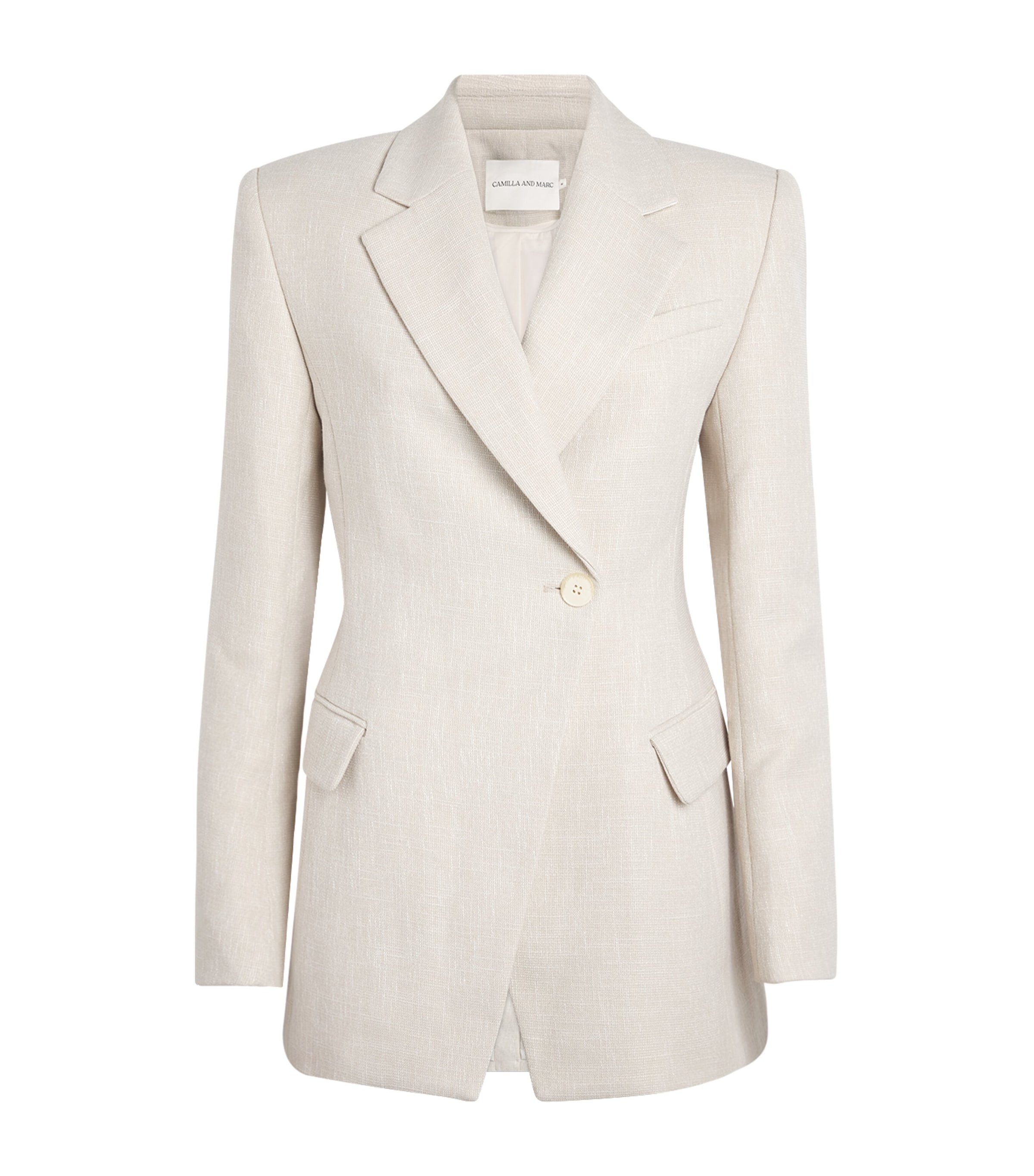 Camilla And Marc Corbett Fitted Blazer In White