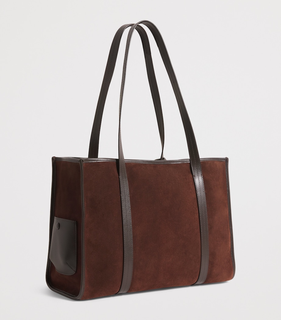 Suede Tote Bag MAHOGANY Image 3