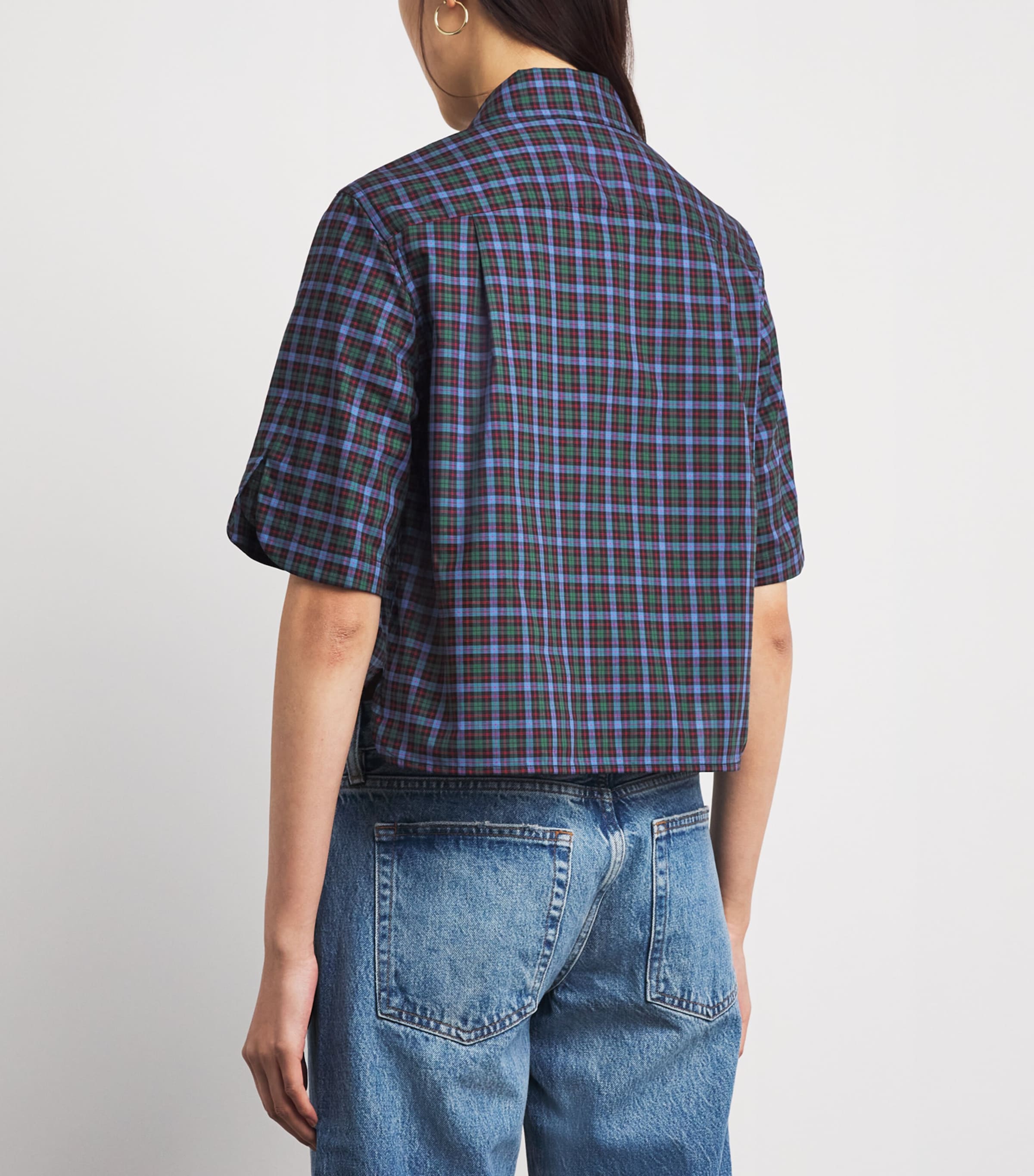 Claudie Pierlot Womens Check Pussybow Blouse Multicolored Image 7