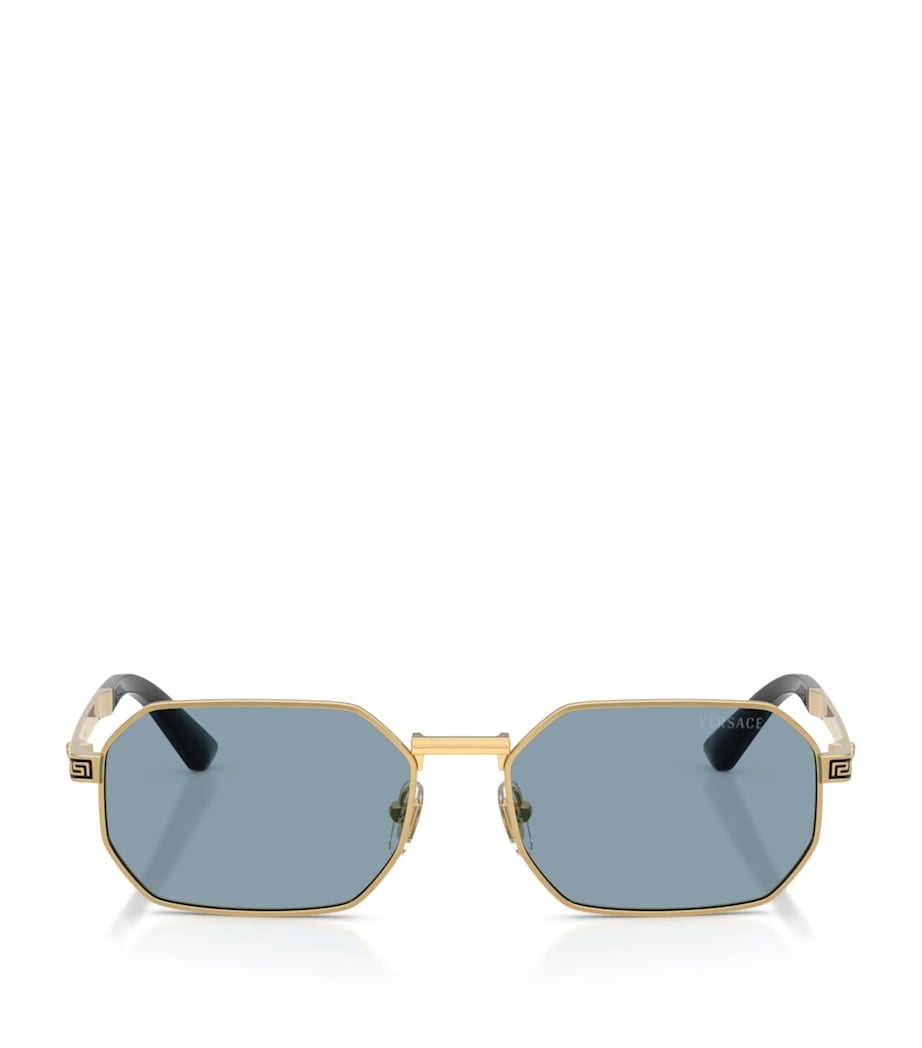 Versace Metal VE2297 Rectangle Sunglasses Gold Image 1