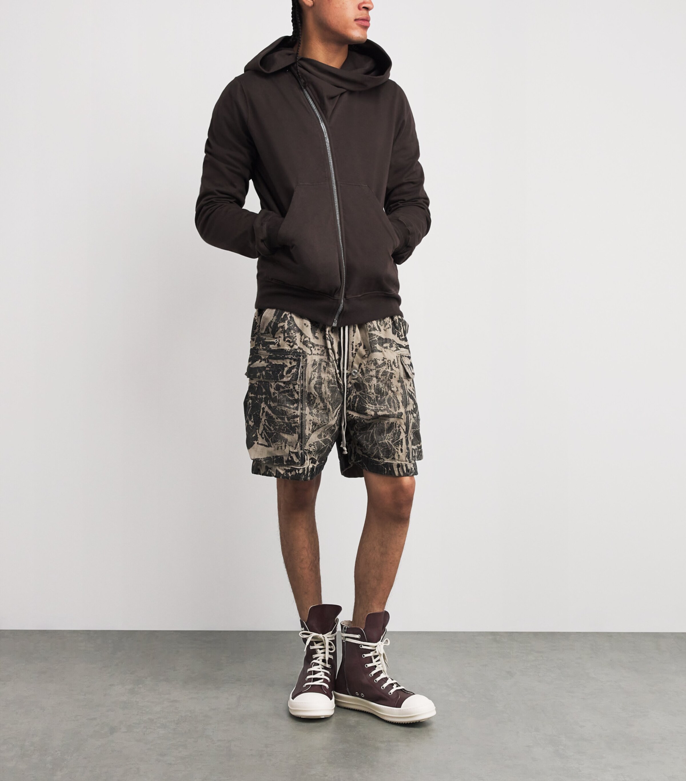 DRKSHDW Waxed Canvas High-Top Sneakers SCAB WAX/MILK/43X11 Image 6