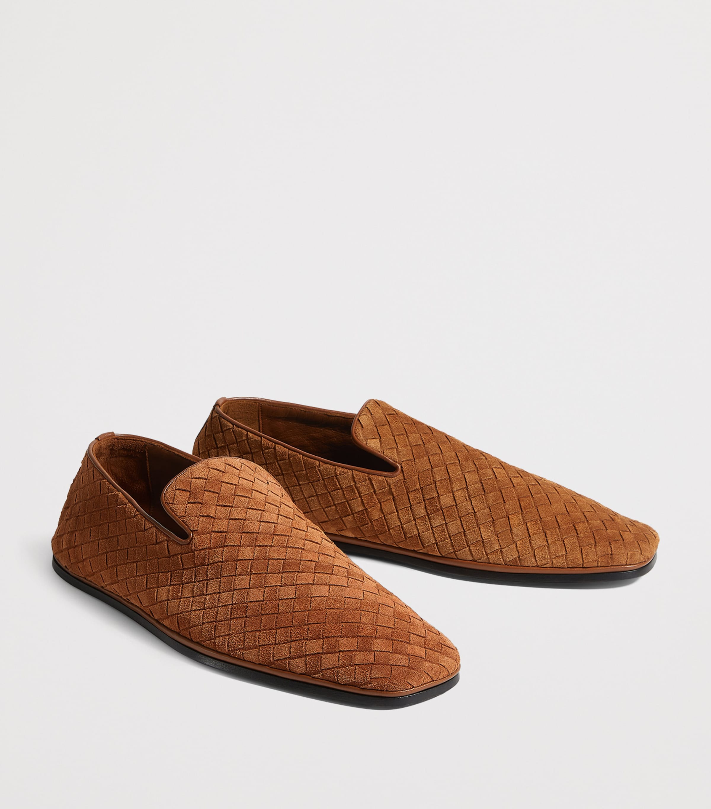 Bottega Veneta Red Suede Palazzo Slippers | Harrods US