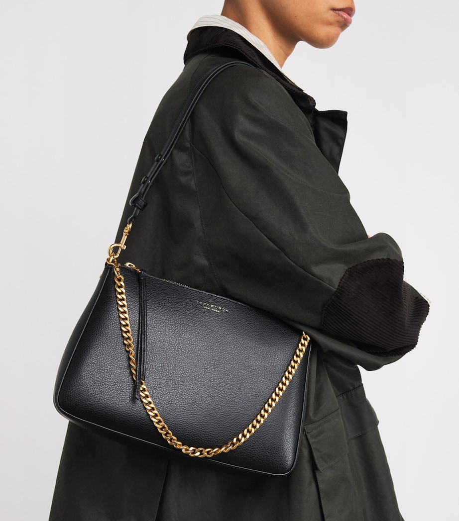 Leather Perry Shoulder Bag 001 BLACK Image 2