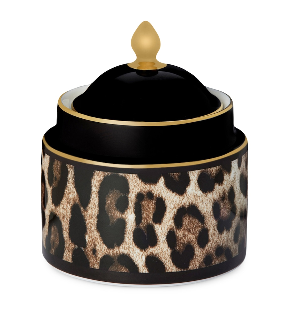 Porcelain Leopard Print Sugar Bowl (10cm) UL003 LEOPARDO Image 1