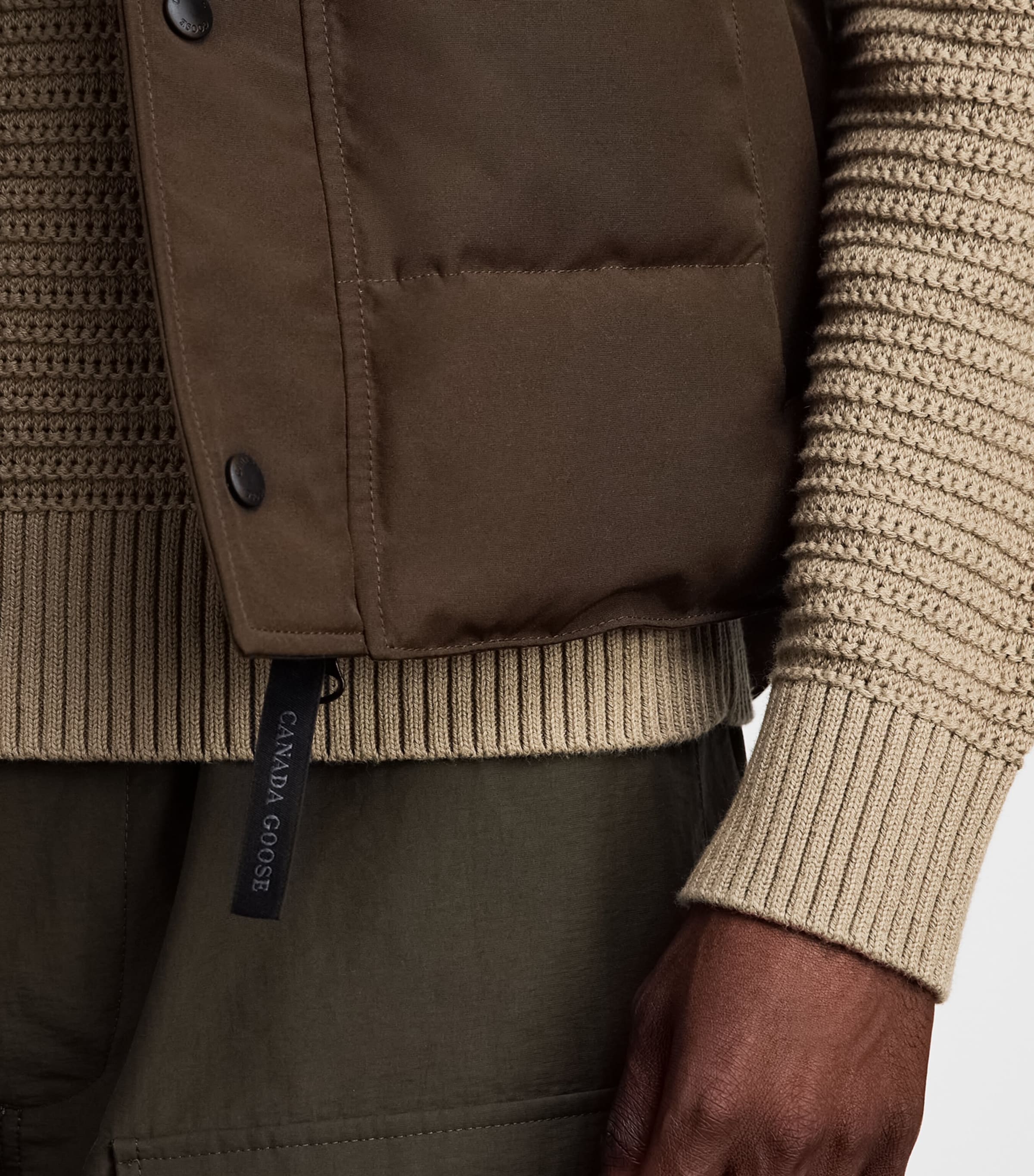 Canada Goose Mens Garson Puffer Gilet Terra Image 3