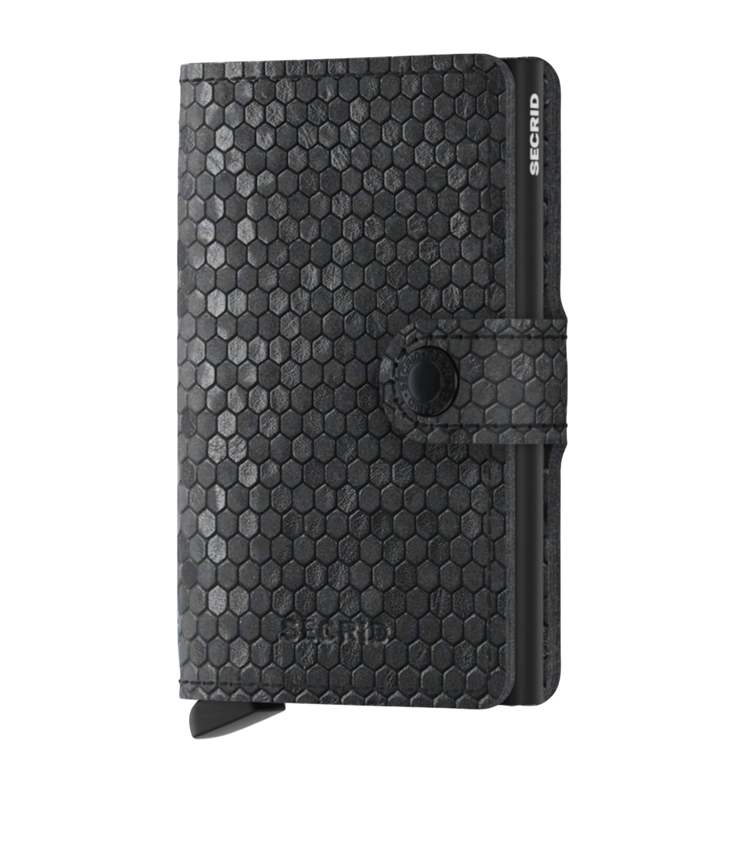 Secrid Leather Hexagon Miniwallet In Black