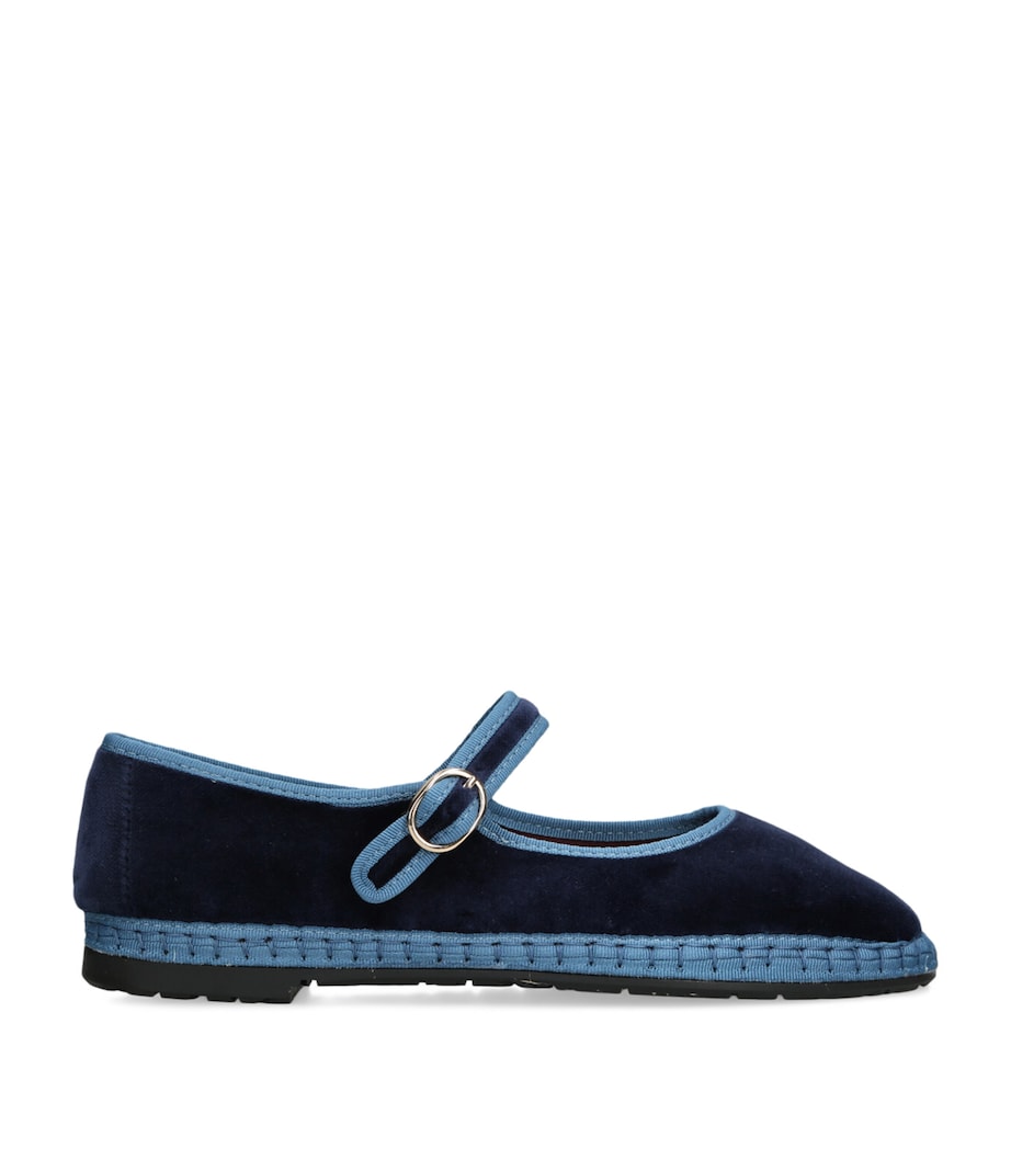 Velvet Montague Mary Janes BLUE/DRK.C Image 1