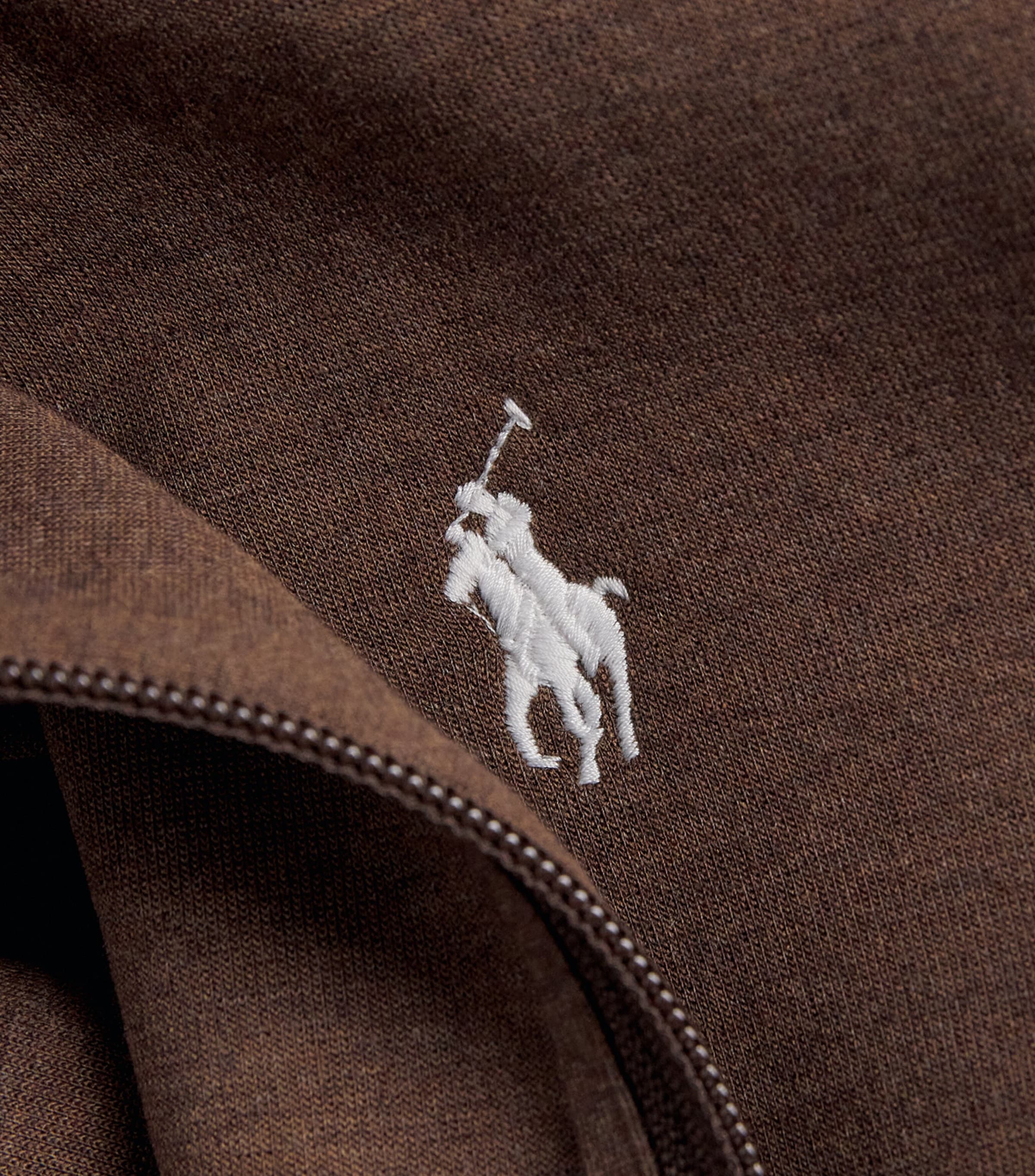 Tech Knit Zip-Up Hoodie BROWN Image 5