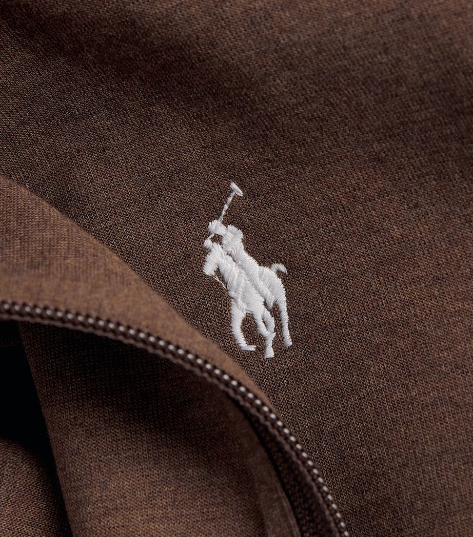 Tech Knit Zip-Up Hoodie BROWN Image 5