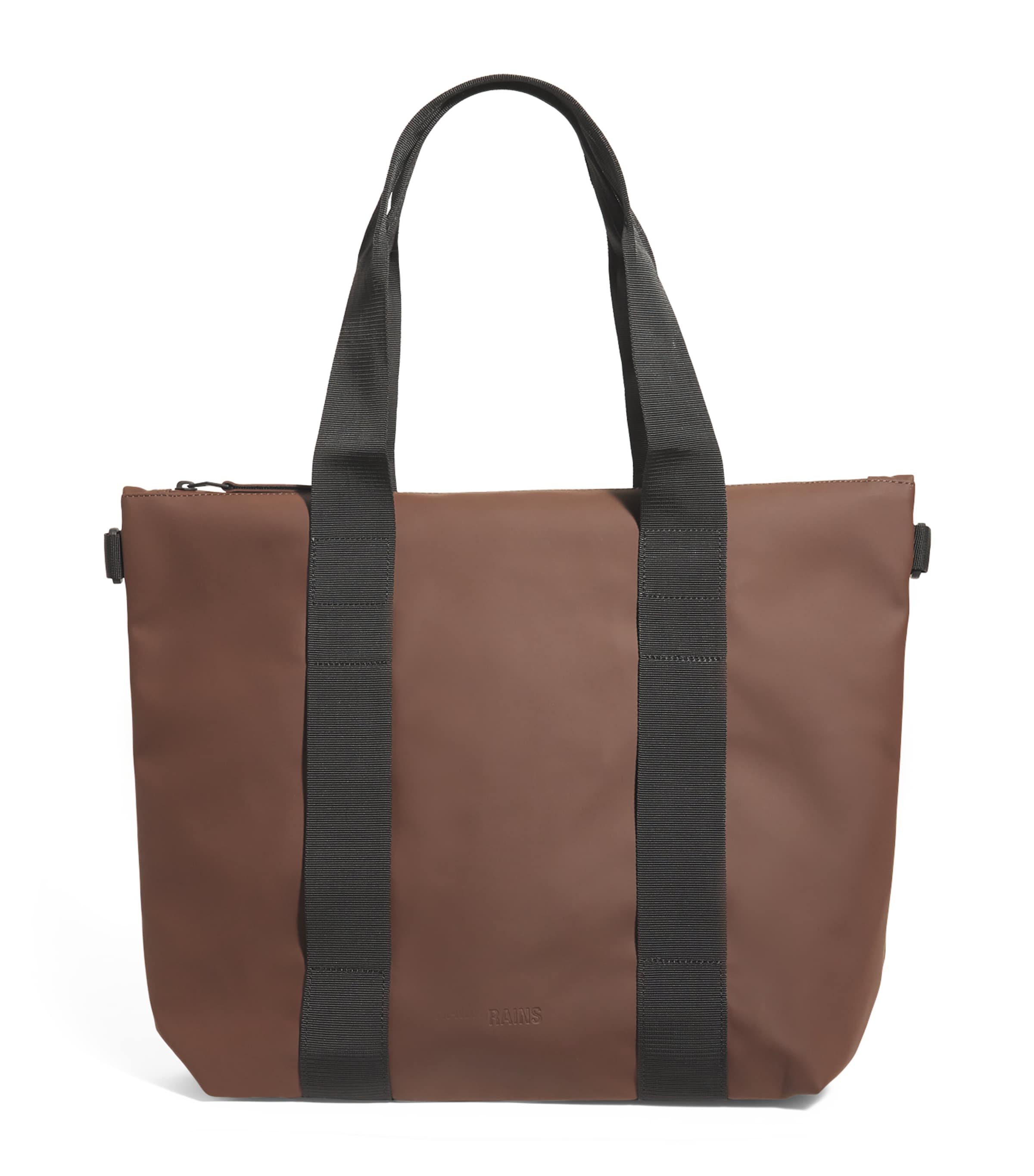 Shop Rains Mini Tote Bag In Brown