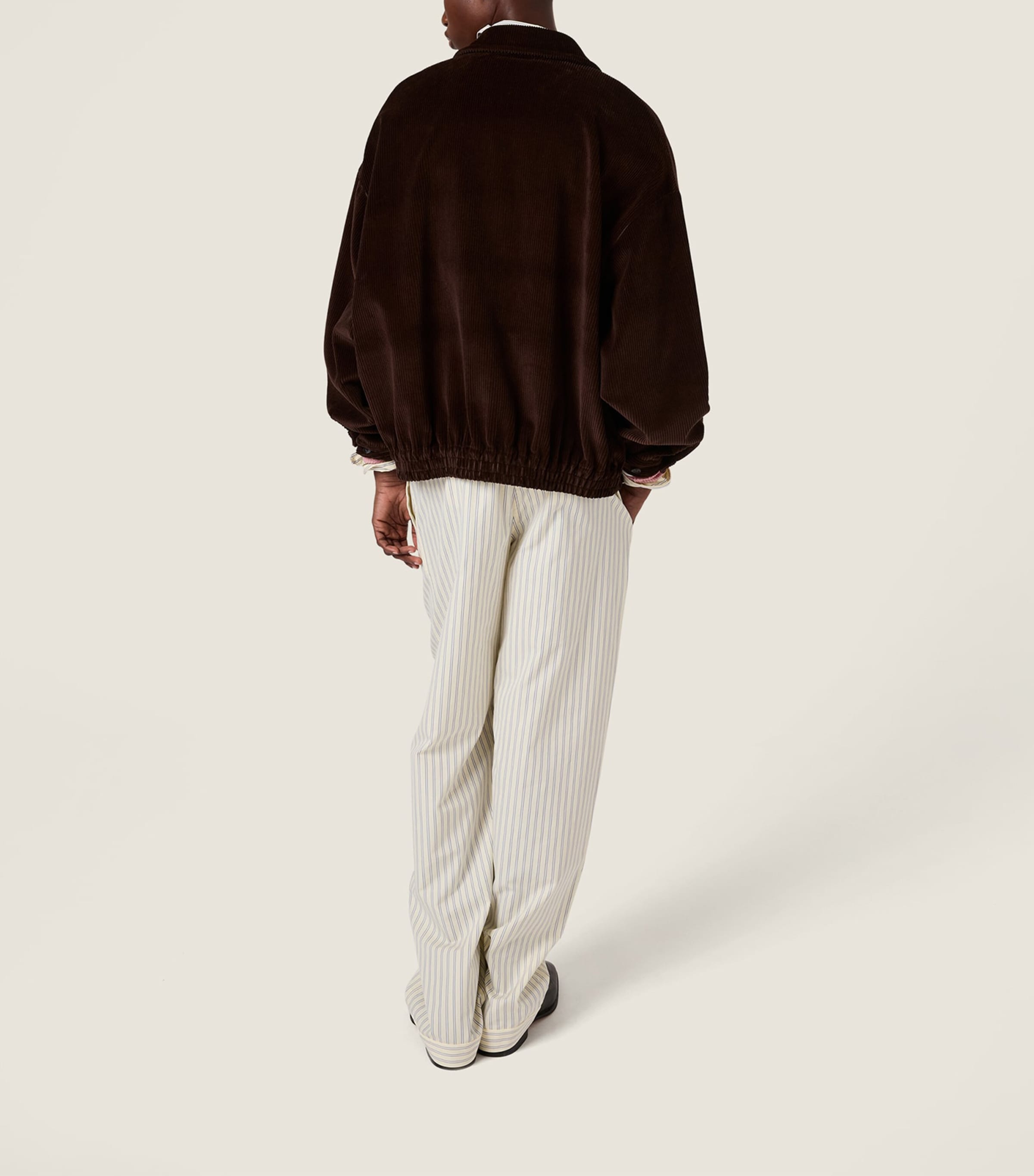 Miu Miu Womens Corduroy Logo Blouson Jacket Image 3