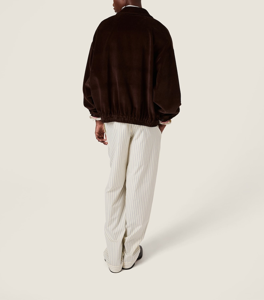 Miu Miu Womens Corduroy Logo Blouson Jacket Image 3