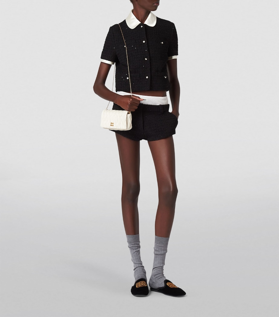 Miu Miu Mini Leather Matelassé Shoulder Bag Image 6