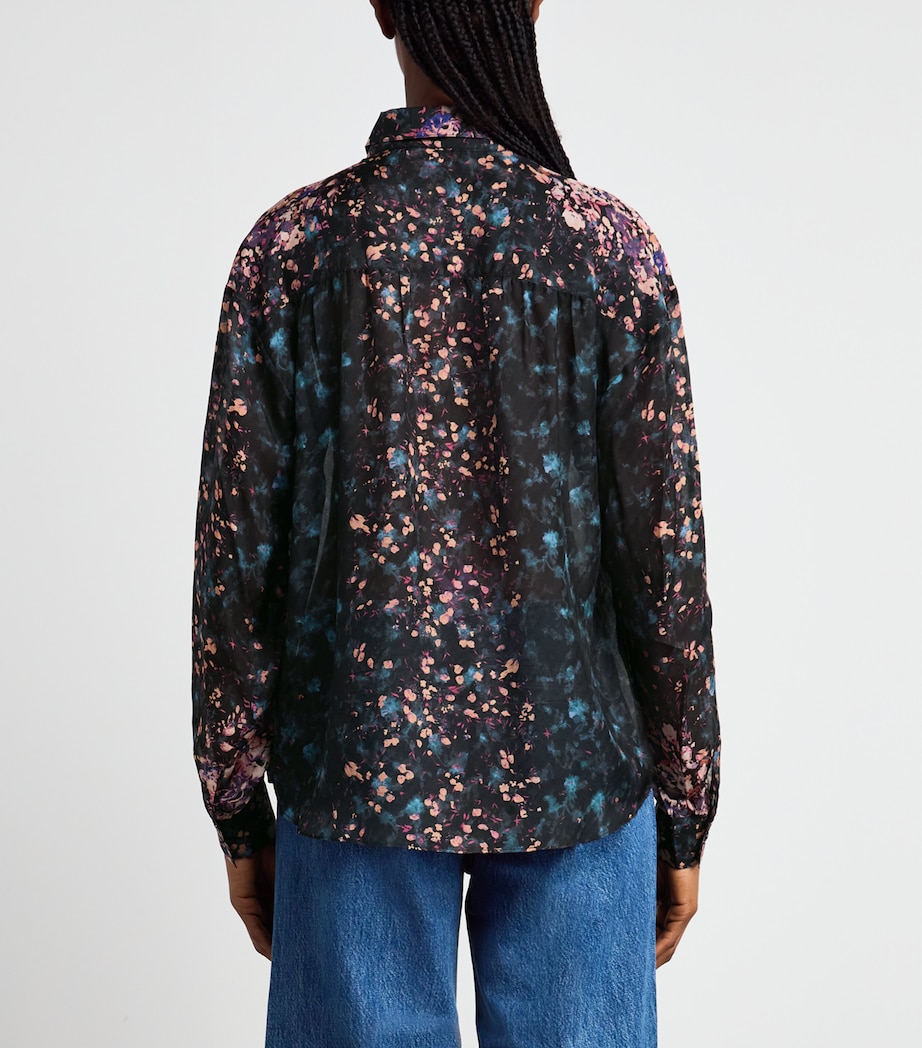 Ulla Johnson Womens Silk Ruffle Gesture Blouse Eclipse Image 5